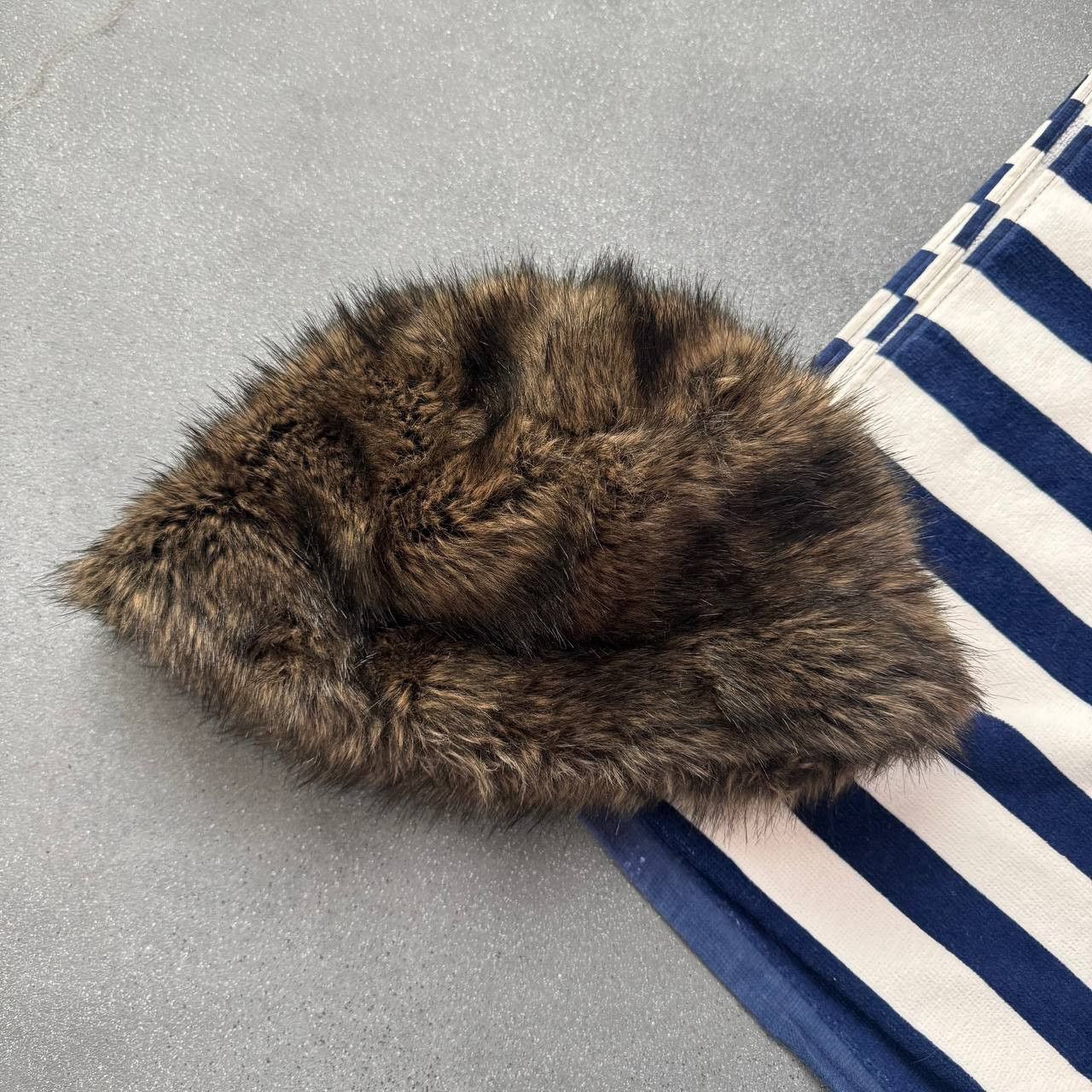 Japanese Brand × Vintage Vintage Faux Fur Oversized Hat Size ONE SIZE - 3 Thumbnail