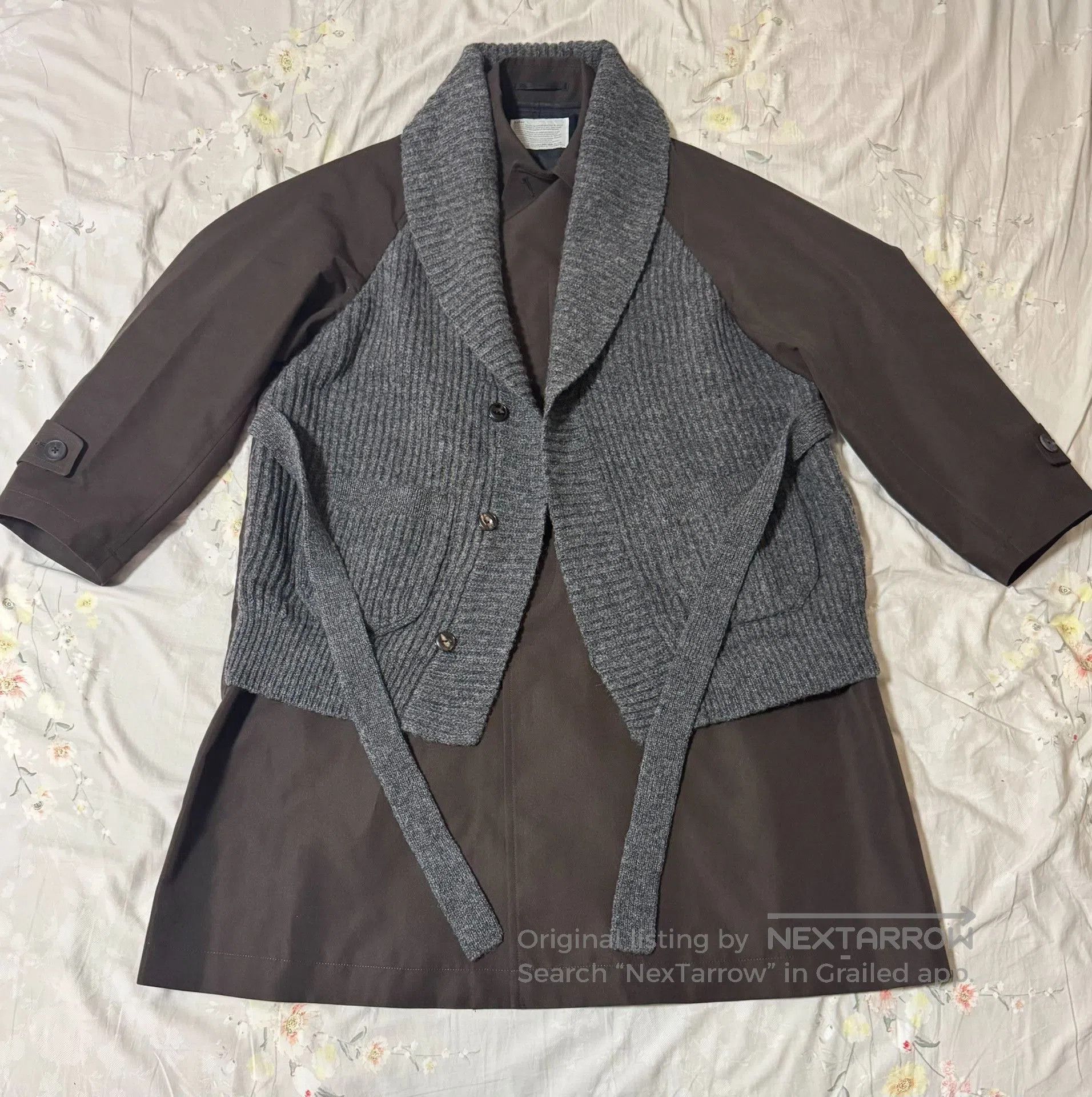 Kolor Kolor 20AW Wool Knit Trench Coat. Size US S / EU 44-46 / 1 - 1 Thumbnail