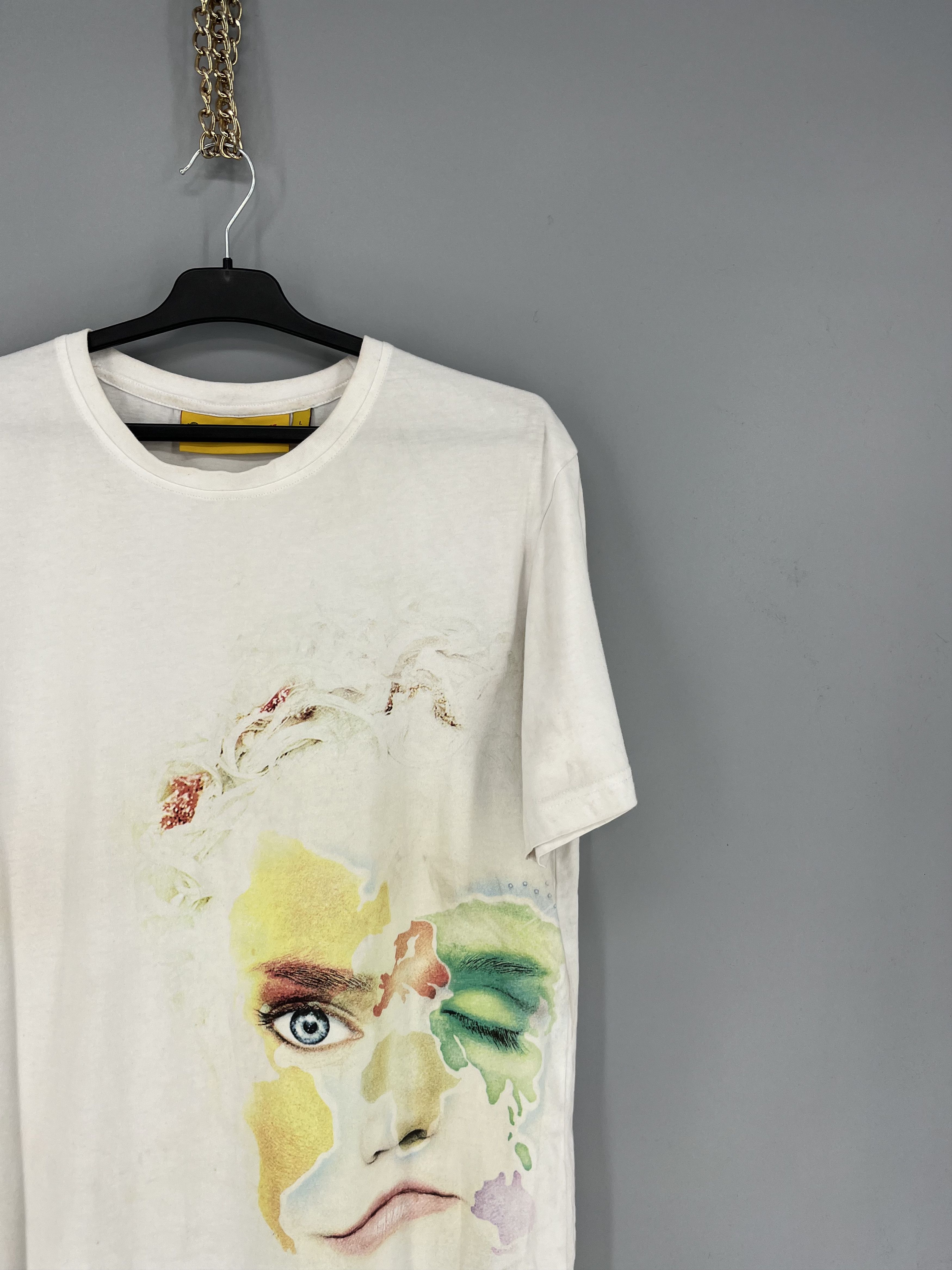 Vintage Cirque Du Soleil x DHL Adult L White T Shirt Face Art Print Size US L / EU 52-54 / 3 - 6 Thumbnail
