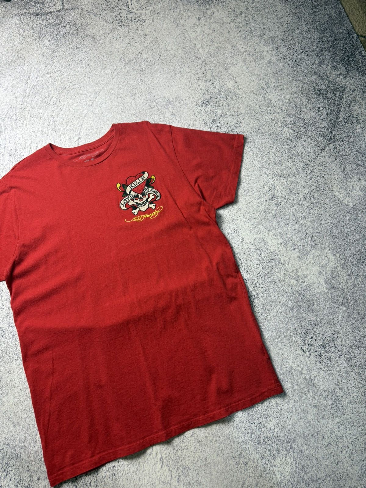 Christian Audigier Rare Mens Vintage Ed Hardy T-shirt big logo Skulls Tee Y2K Size US XL / EU 56 / 4 - 4 Thumbnail