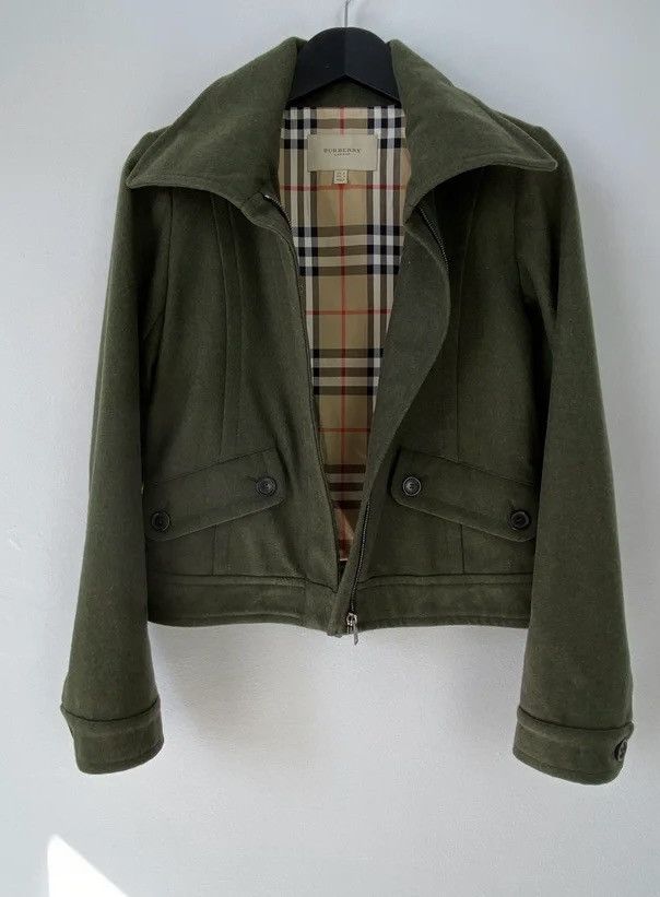 Burberry Burberry Wool Green Jacket Size XS / US 0-2 / IT 36-38 - 5 Thumbnail