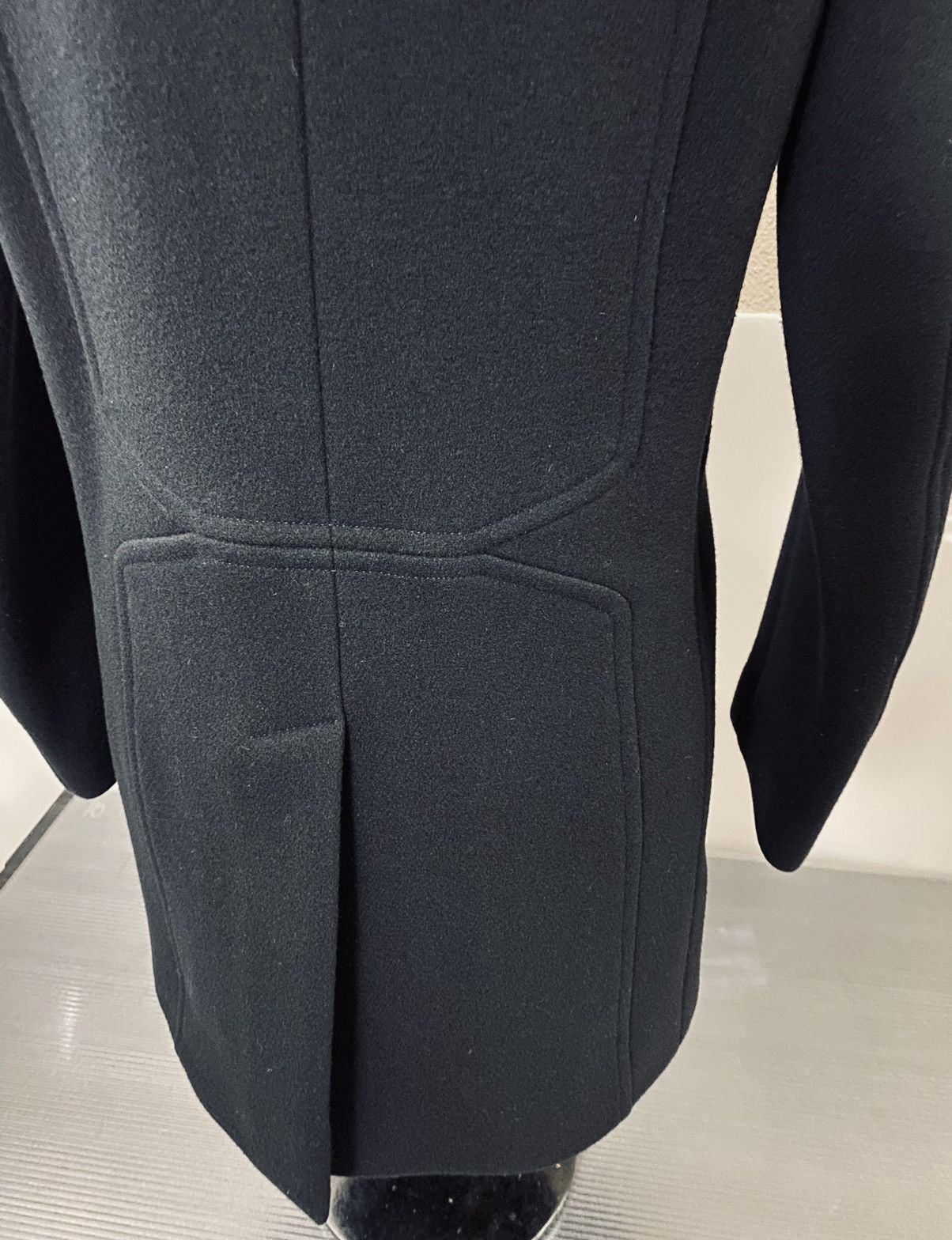 Dior Dior Homme 🇮🇹 x Hedi Slimane Navy Felted Wool Peacoat 48 NWT Size US M / EU 48-50 / 2 - 9 Thumbnail