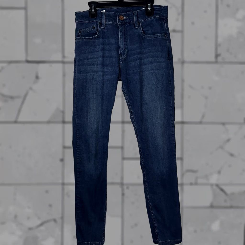 Vintage Mugsy Fultons Jeans Mens Size 30x32 Blue Cotton Blend Straight Jeans Mens Size US 30 / EU 46 - 1 Thumbnail