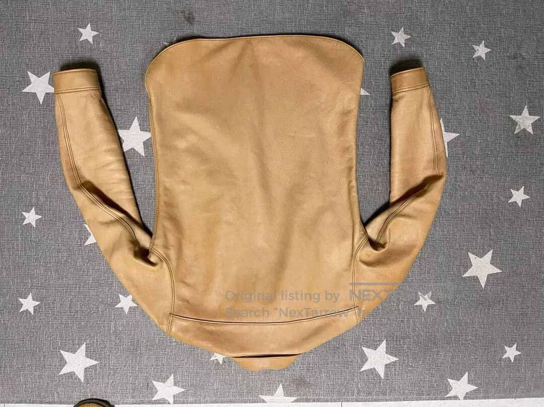 Tetsunori Tawaraya tan leather shirt jacket with pockets. Size US M / EU 48-50 / 2 - 3 Thumbnail