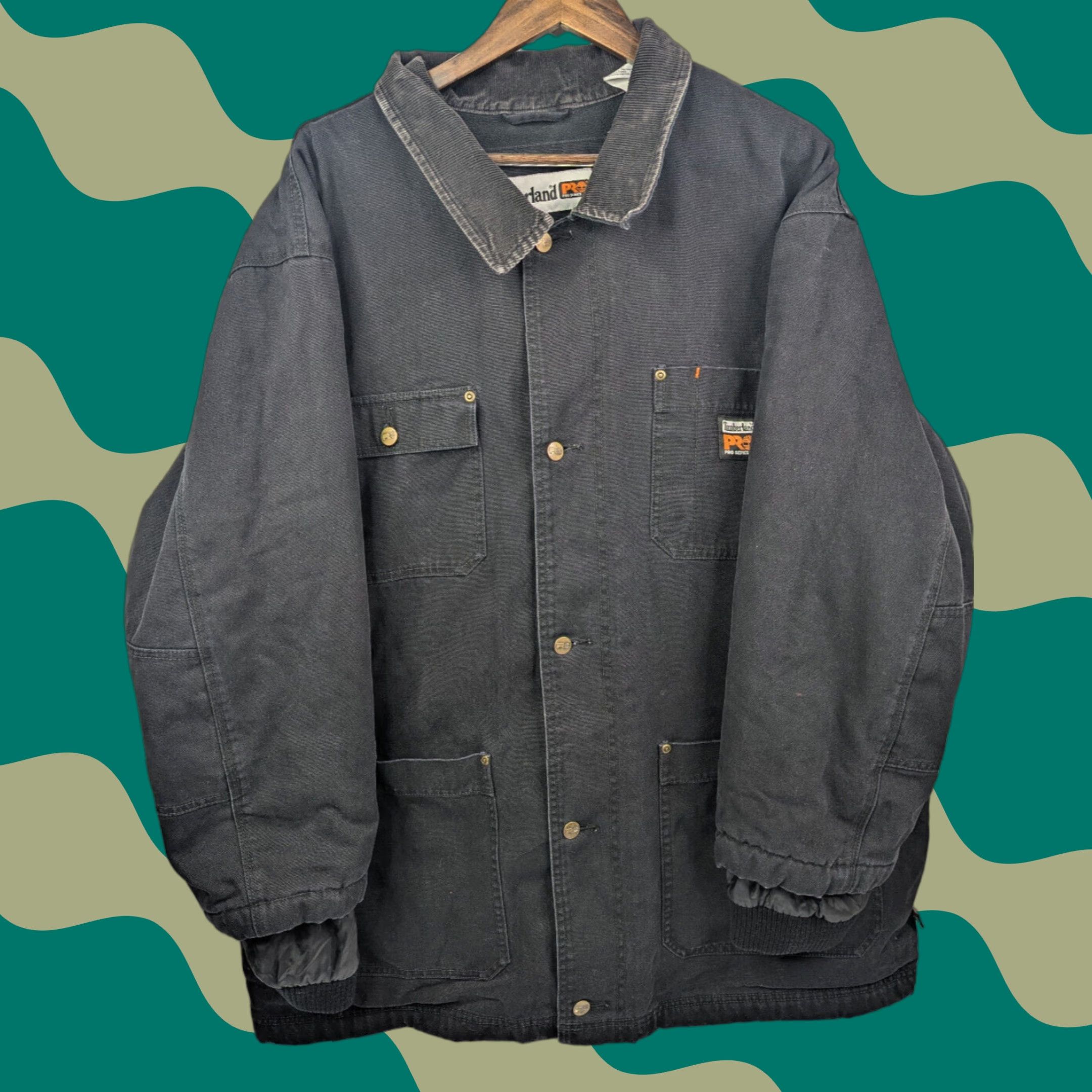 Timberland Timberland Pro Series Polartec Canvas Barn Chore Coat Black Workwear Mens 2XL Size US XXL / EU 58 / 5 - 1 Thumbnail