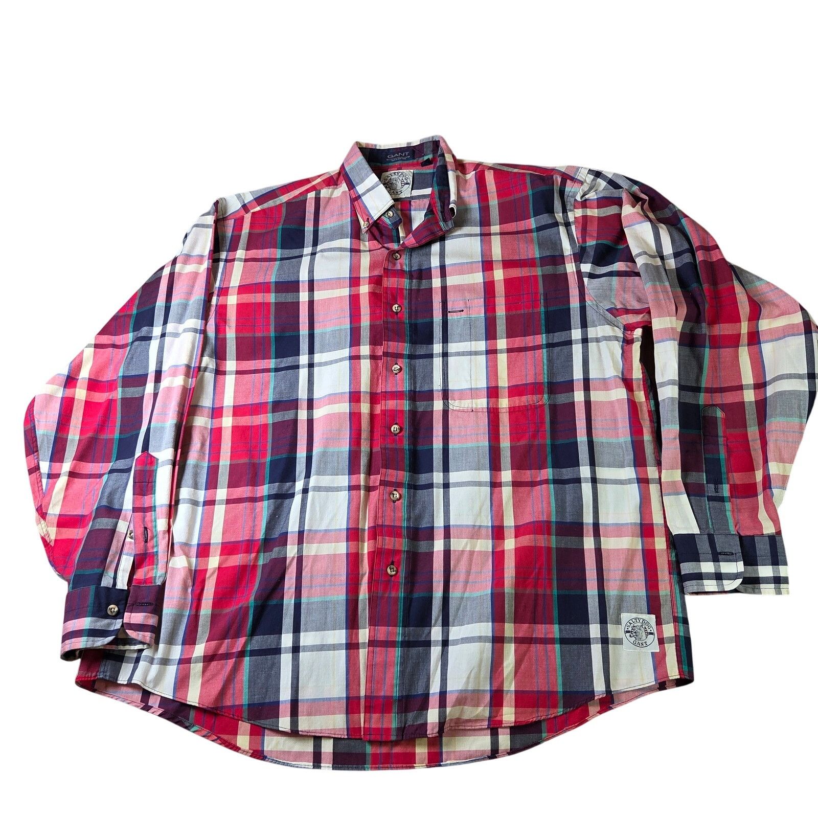 Gant GANT Salty Dog Vintage Plaid Shirt Mens L Vintage Size US L / EU 52-54 / 3 - 1 Thumbnail