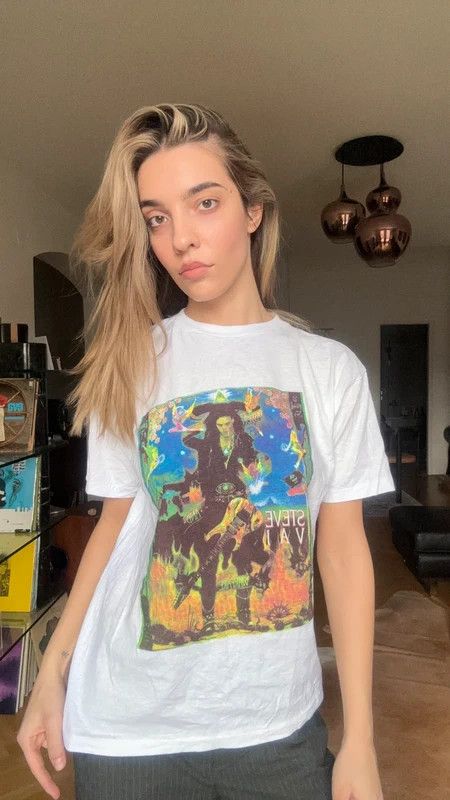 Vintage Steve Vai bootleg tshirt 90s single stitch Size US M / EU 48-50 / 2 - 1 Preview