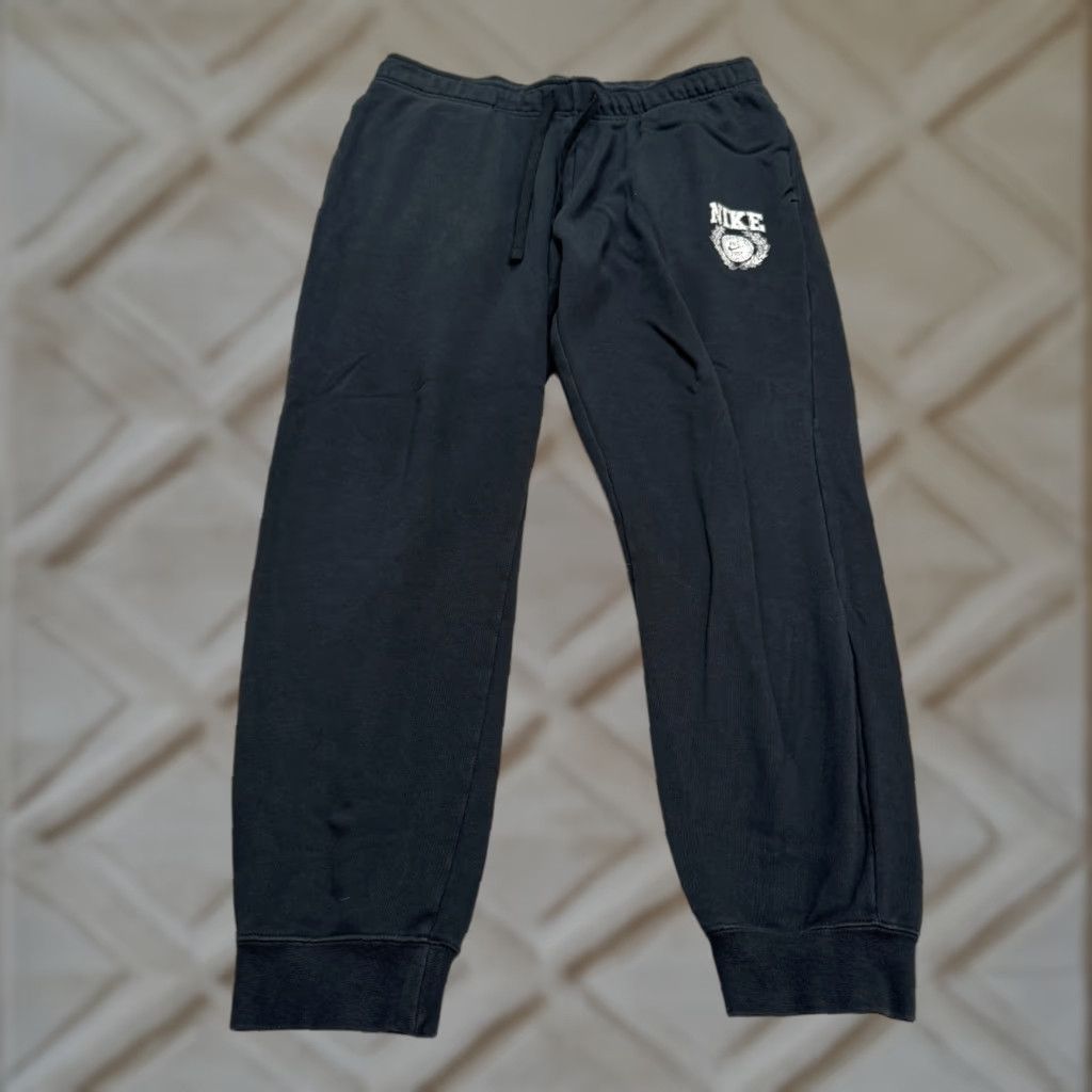 Nike Nike Jogger Sweatpants Adult Large Black Fleece Casual Activewear Size US 33 - 1 Thumbnail