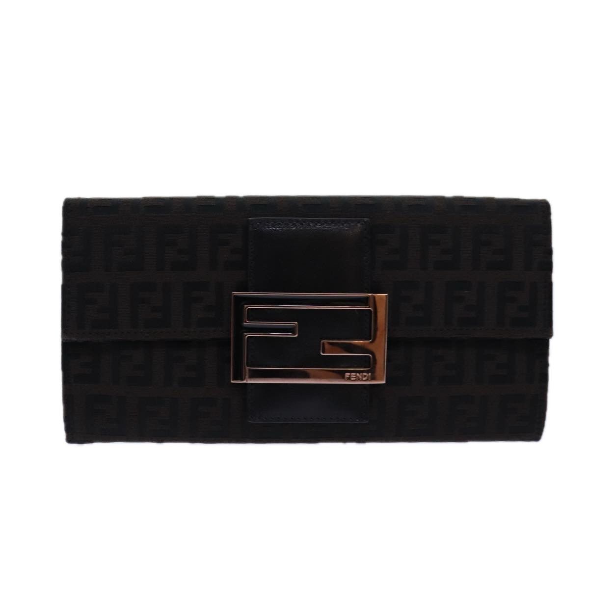 Fendi Brown Canvas Wallet (Pre-Owned) Size ONE SIZE - 1 Thumbnail