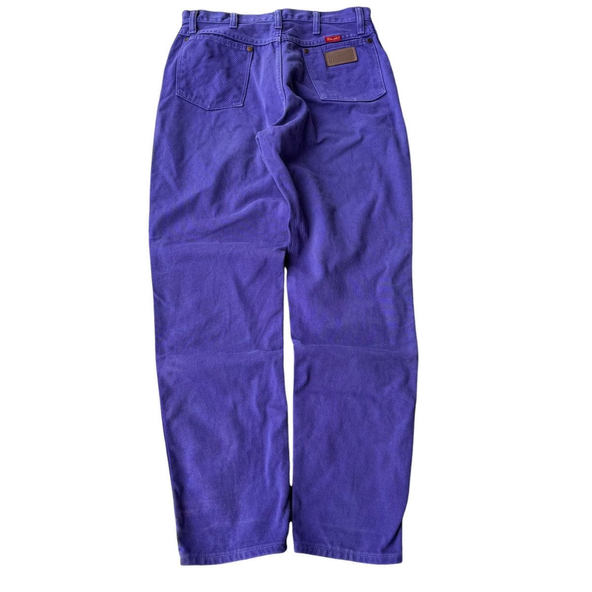 Vintage × Wrangler 90s WRANGLER STRAIGHT LEG PURPLE WASHED JEANS PANTS VINTAGE Size US 32 / EU 48 - 7 Thumbnail