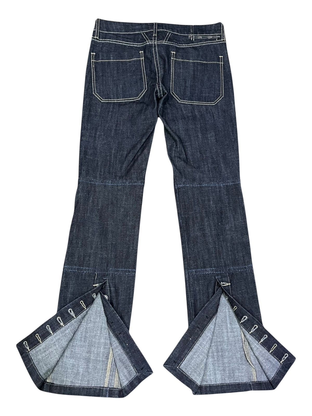 Marithe + Francois Girbaud × Vintage 🔥Vintage MARITHE FRANCOIS GIRBAUD Buttons Leg Straight Fit Size 28" / US 6 / IT 42 - 4 Thumbnail