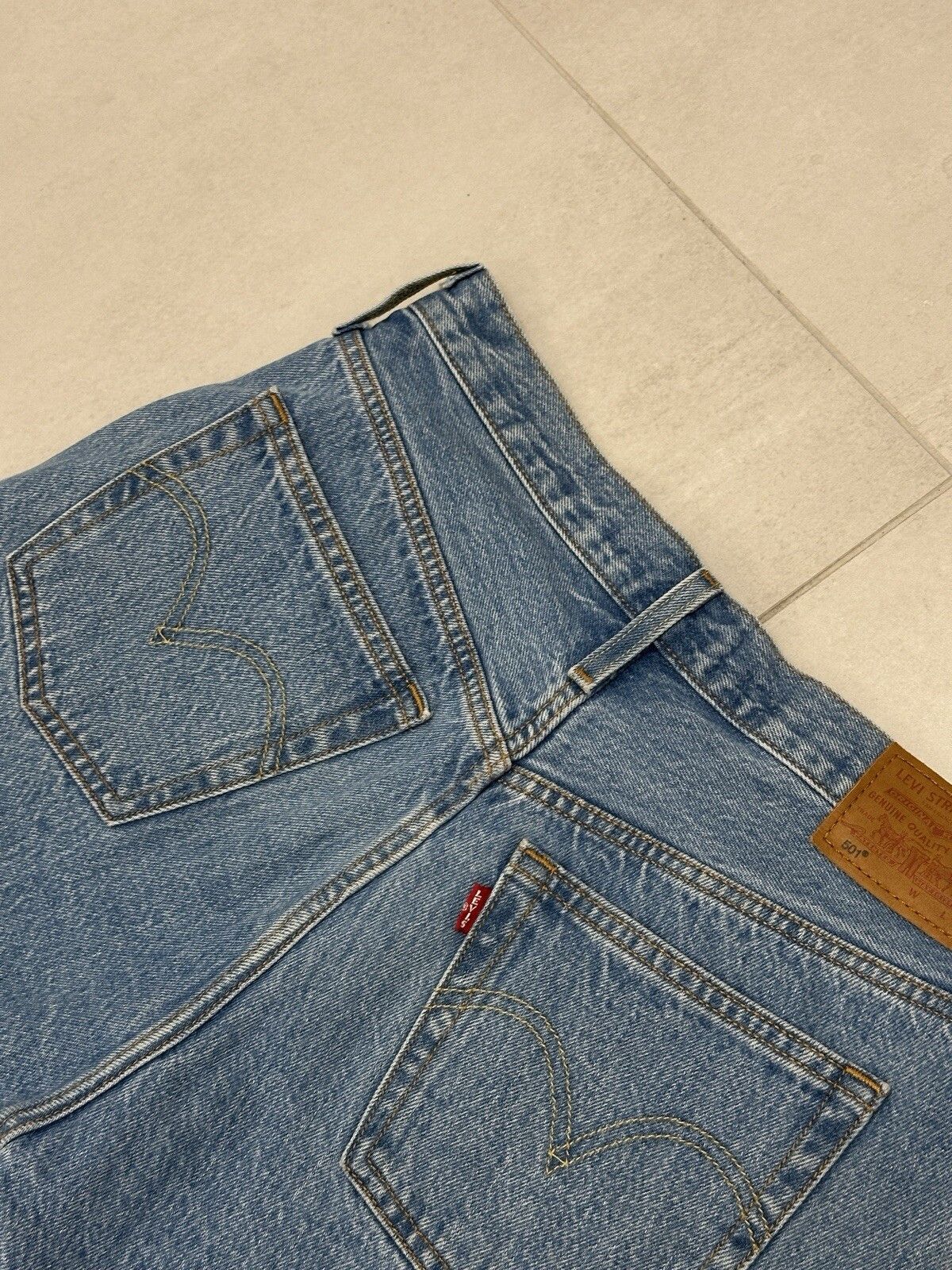 Levi's Levis 501 Womens Denim Blue Shorts Size 28 Size 28" / US 6 / IT 42 - 6 Thumbnail