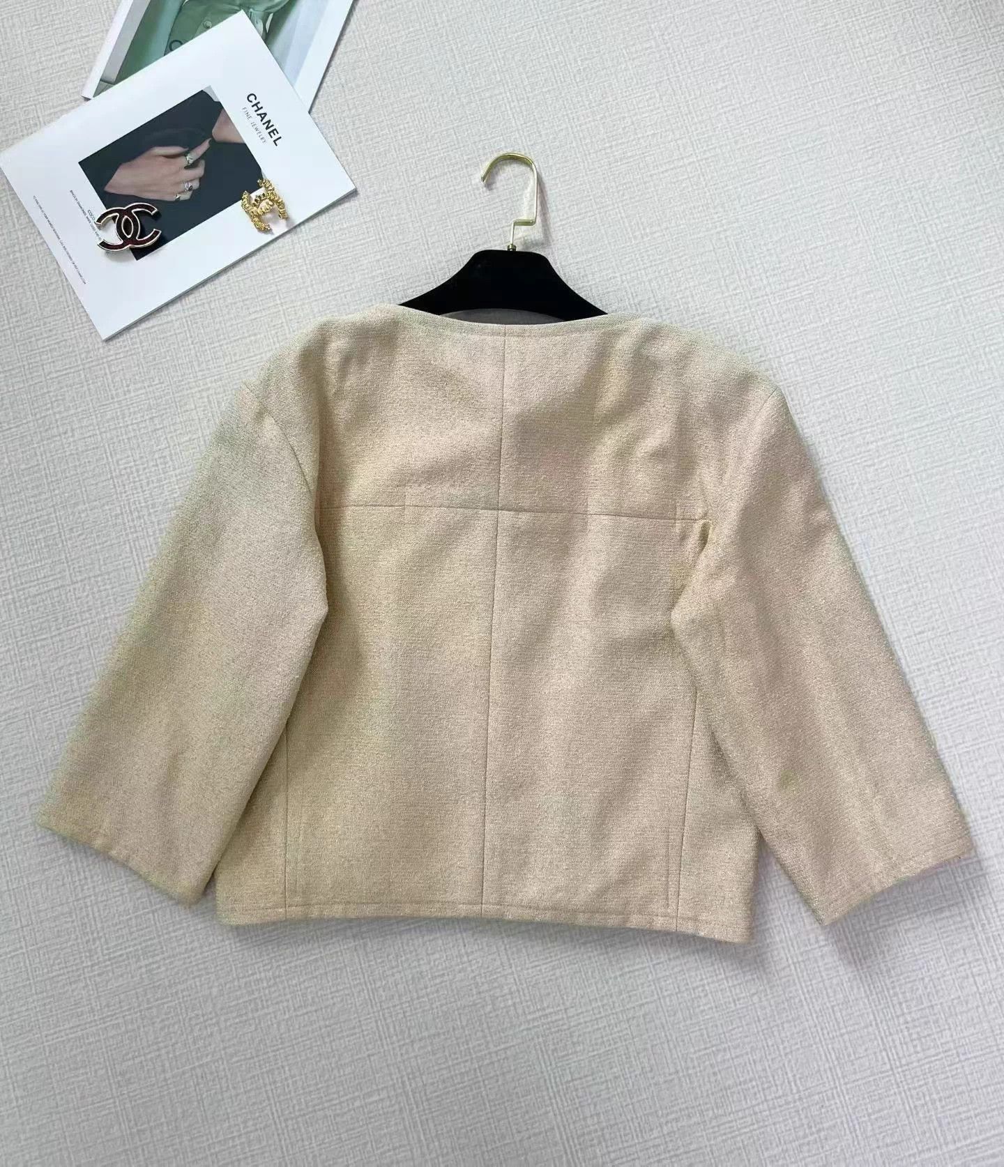 Chanel Chanel Gold Thread Shimmer Single-Breasted Jacket 42 Size M / US 6-8 / IT 42-44 - 4 Thumbnail