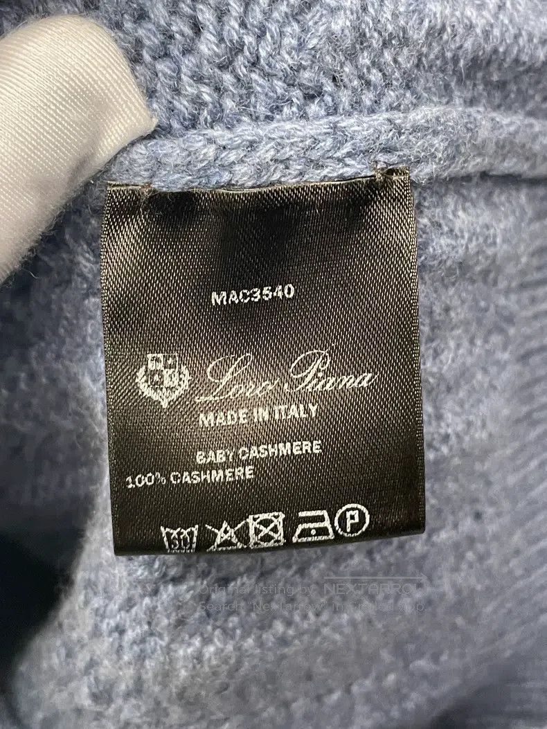 Loro Piana Loro Piana Mist Blue Baby Cashmere V-Neck Sweater Size XXS / US 00 / IT 34 - 4 Thumbnail