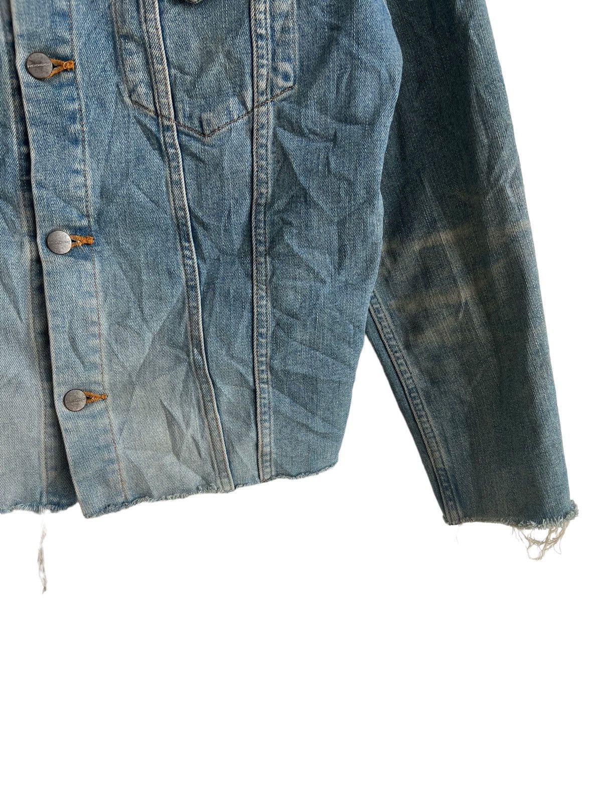 PHENOMENON 2019 Runway Phenomenon Cuff Collar Distress Denim Jacket Size US M / EU 48-50 / 2 - 7 Thumbnail