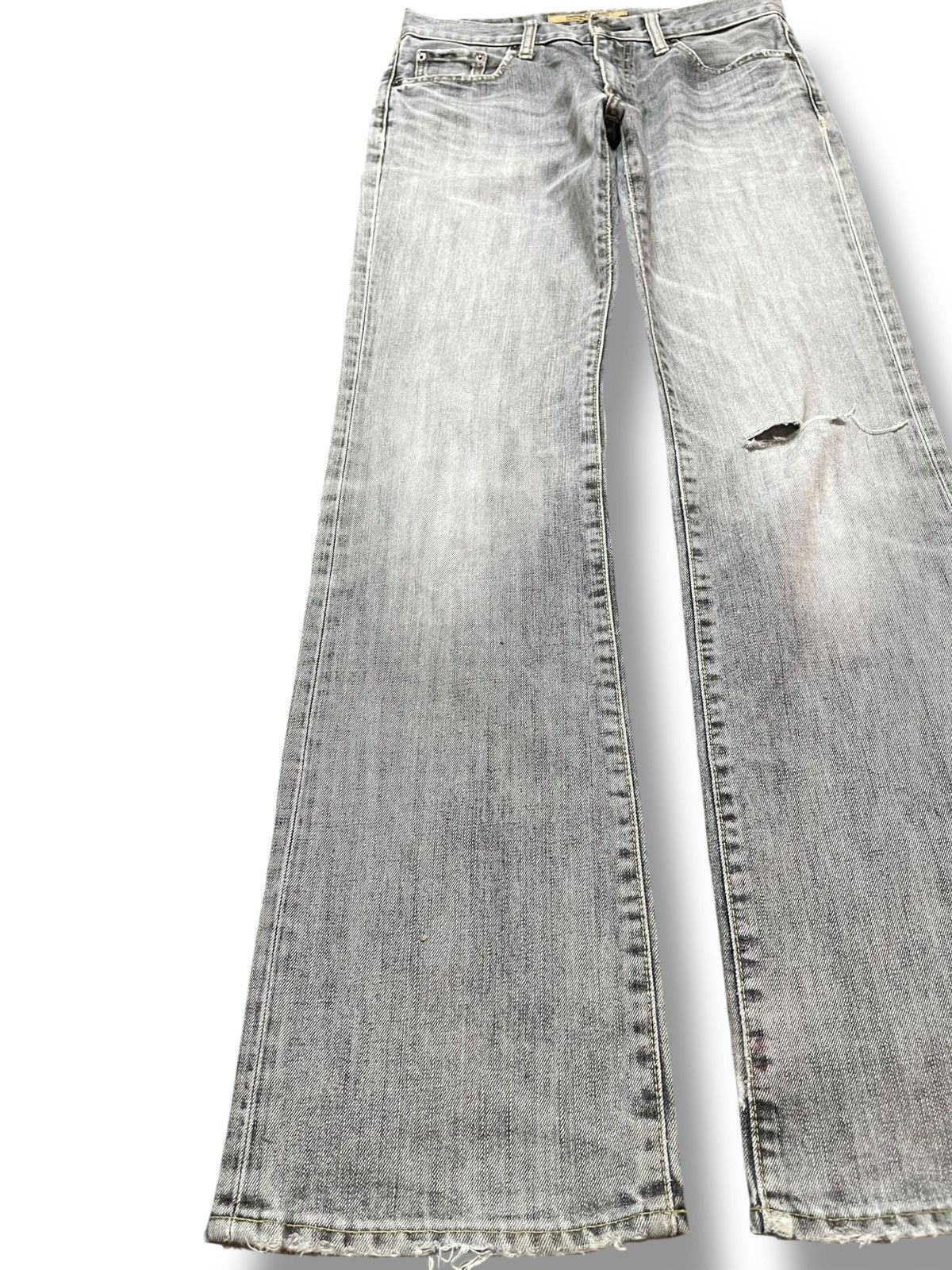 Uniqlo Vintage Uniqlo B-002 Flare Faded Distressed Denim Size US 30 / EU 46 - 3 Thumbnail