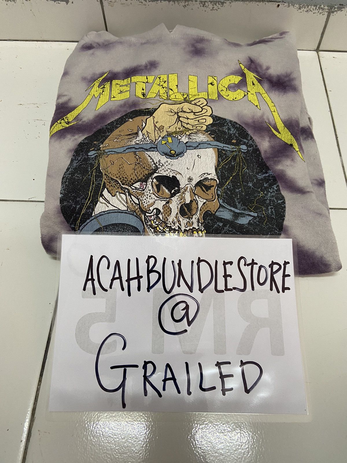Metallica METALLICA DAMAGED JUSTICE PUSHEAD OVERSIZED HOODIE Size XL / US 12-14 / IT 48-50 - 13 Thumbnail