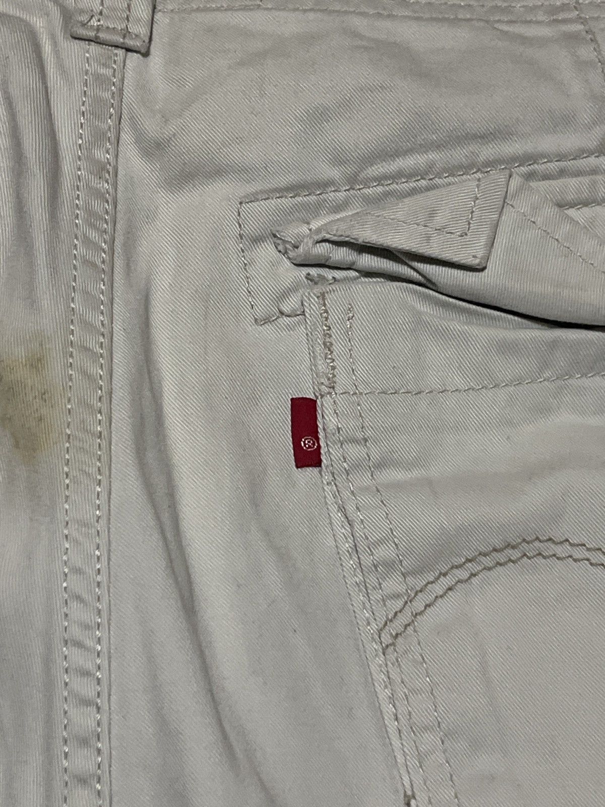 Levi's Levis Cream Cargo Shorts Size US 32 / EU 48 - 5 Thumbnail