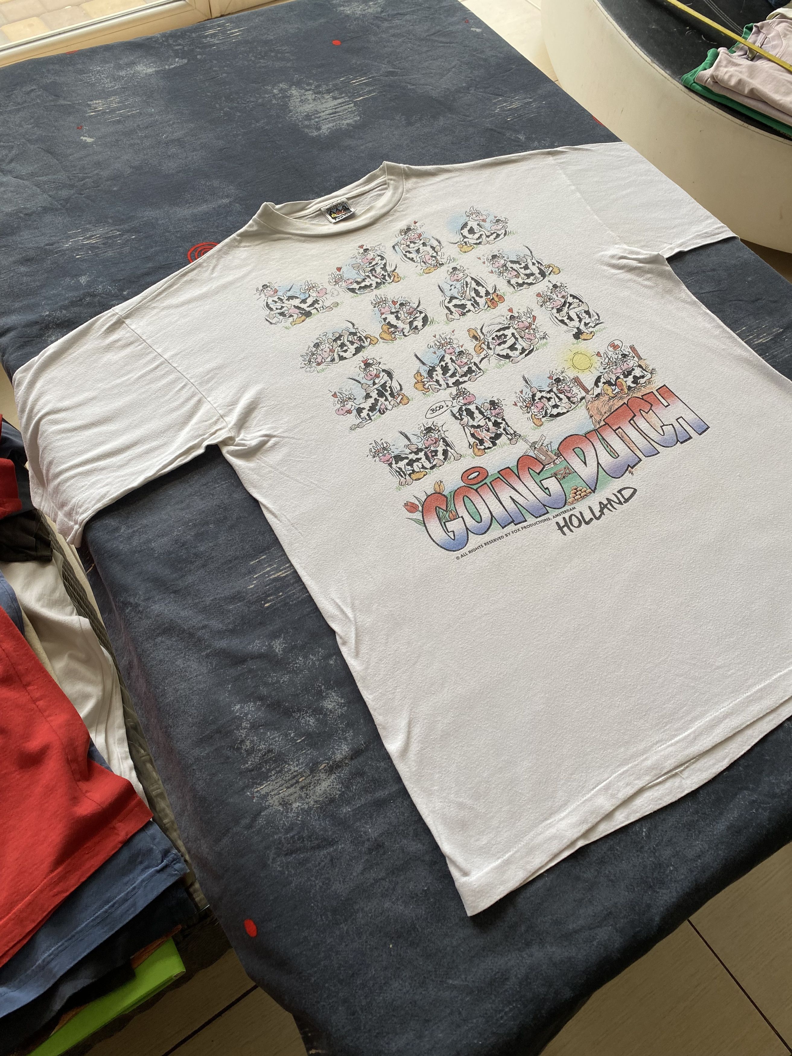 Cartoon Network Fox Tees Going Dutch Vintage 90s Holland Cows Sex Tee Size US XL / EU 56 / 4 - 11 Thumbnail