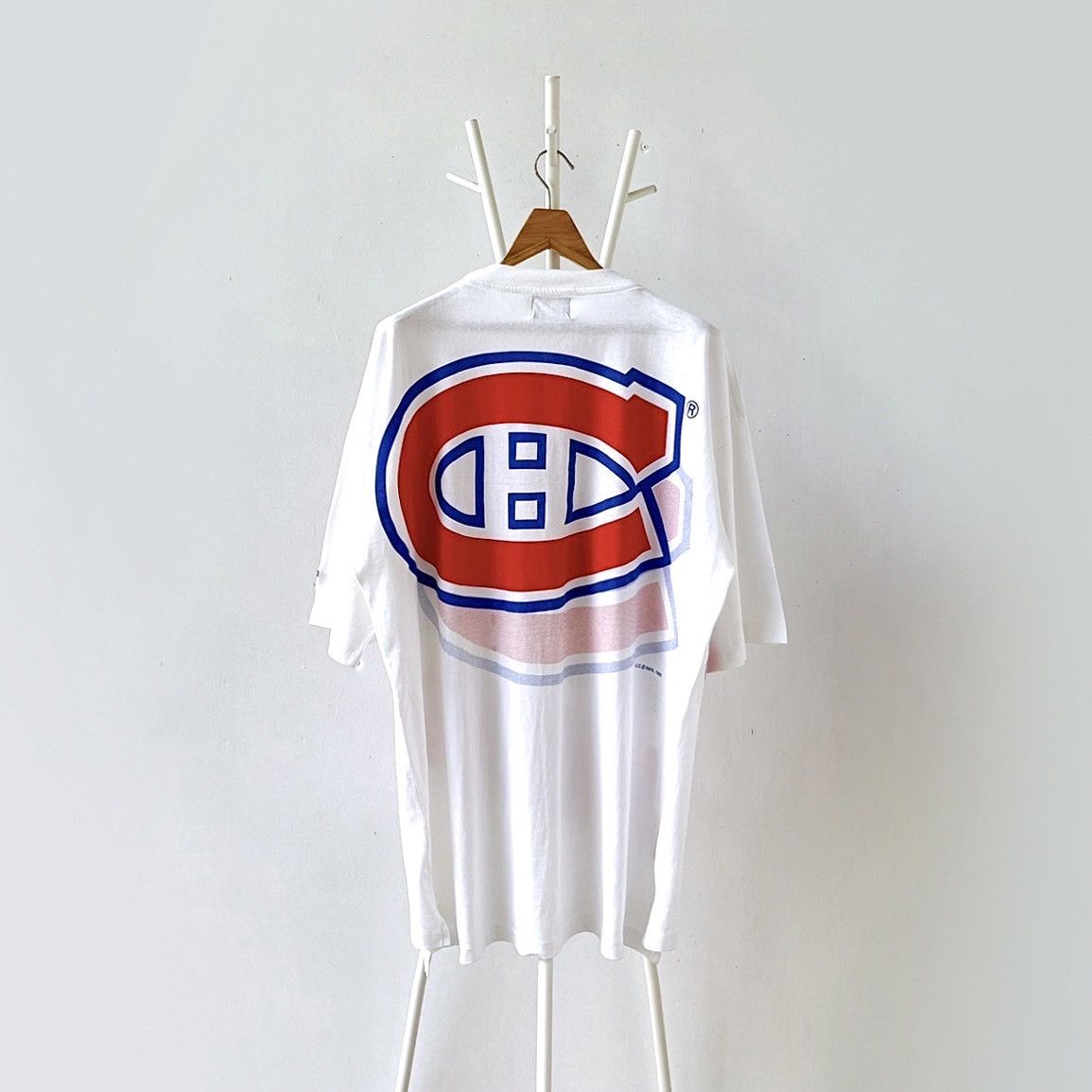 Vintage 90s Montreal Canadiens NHL t-shirt/ XL Size US XL / EU 56 / 4 - 7 Thumbnail