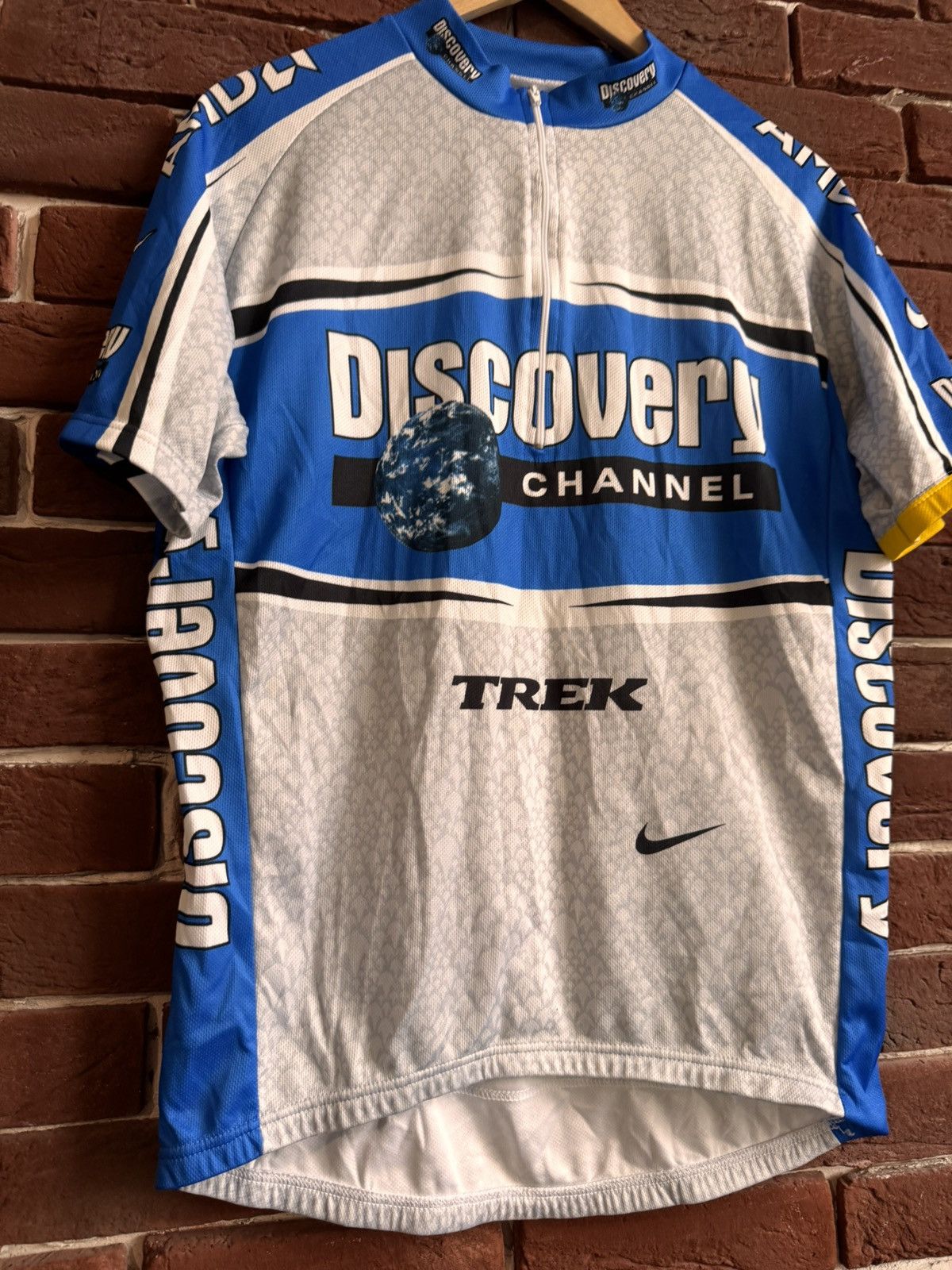 Nike rare 00s Nike Trek Team Discovery Channel Cycling Jersey Size US L / EU 52-54 / 3 - 3 Thumbnail
