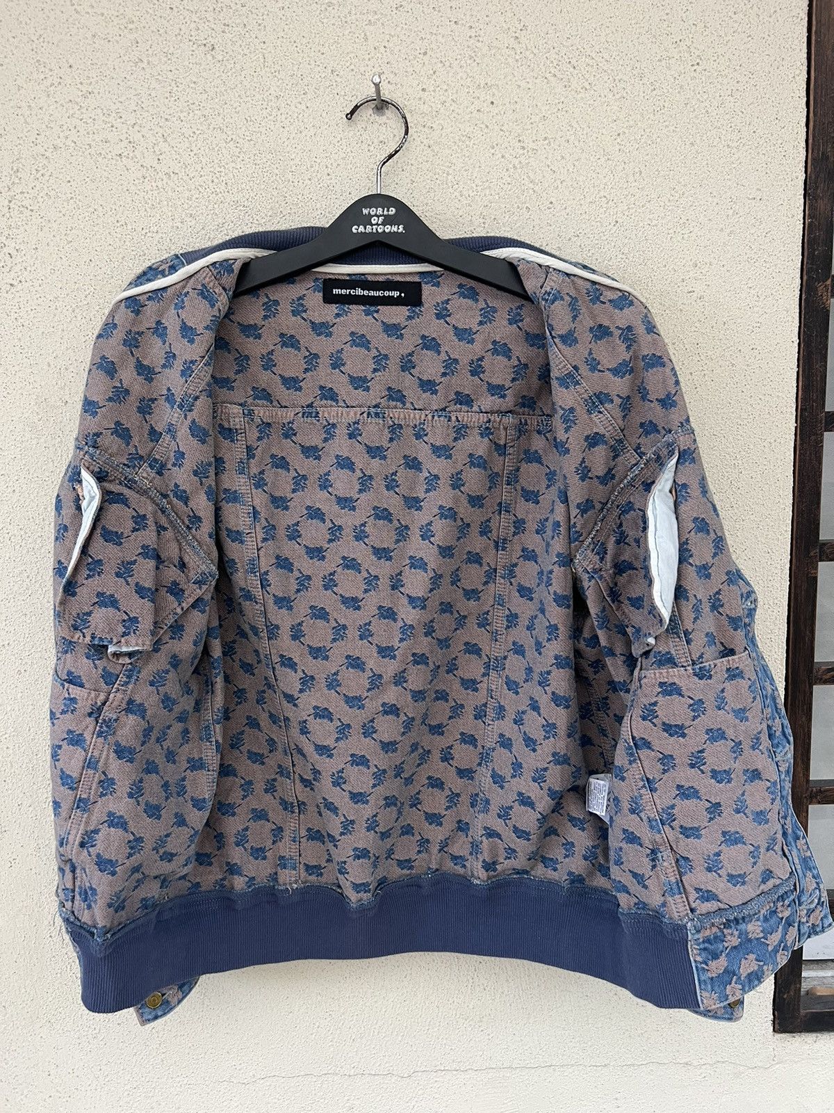 Issey Miyake Mercibeaucoup Embroidered Denim Bomber Trucker Jacket Size US M / EU 48-50 / 2 - 21 Thumbnail