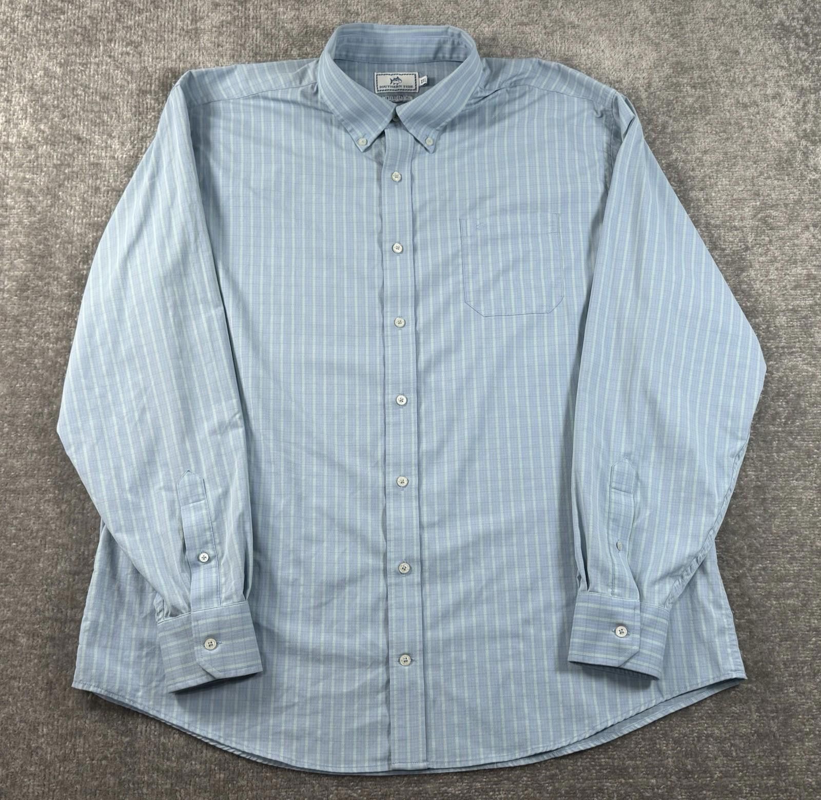 Southern Tide Southern Tide Button Down Intercoastal Mens XXL Blue Size US XXL / EU 58 / 5 - 2 Thumbnail