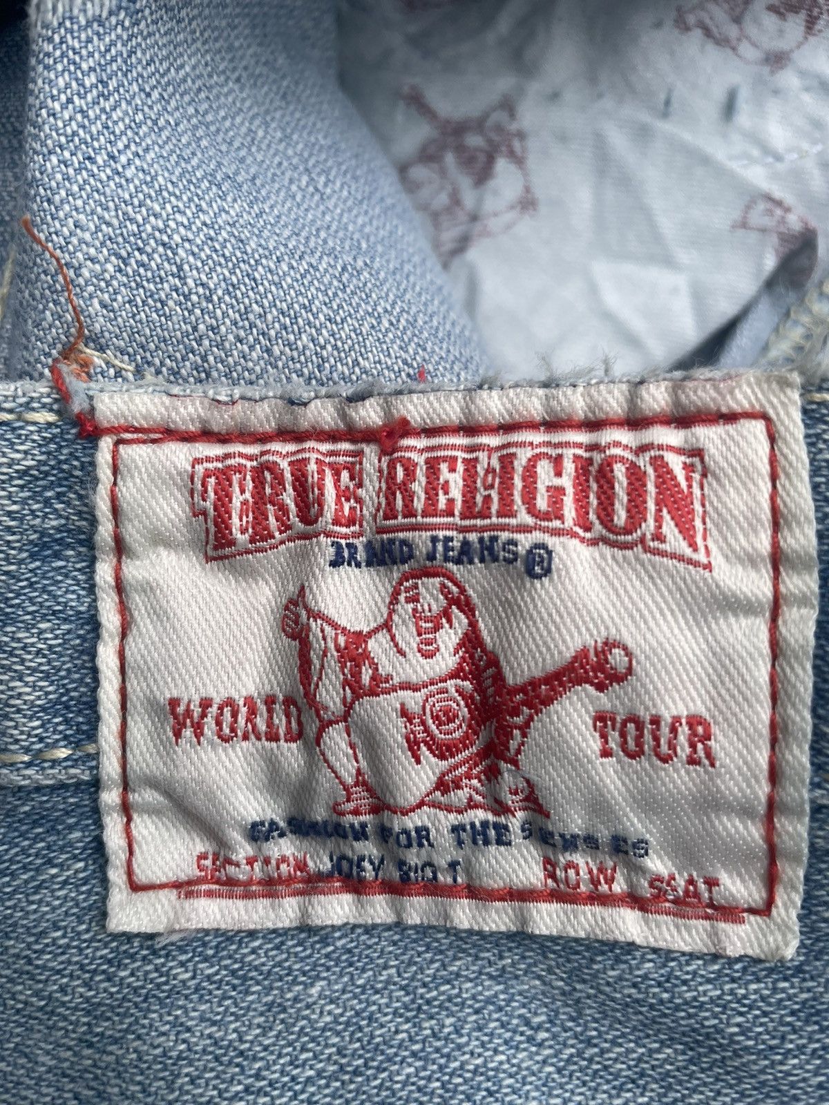 True Religion True Religion Joey Big T Distresed Denim Size 27" / US 4 / IT 40 - 9 Thumbnail