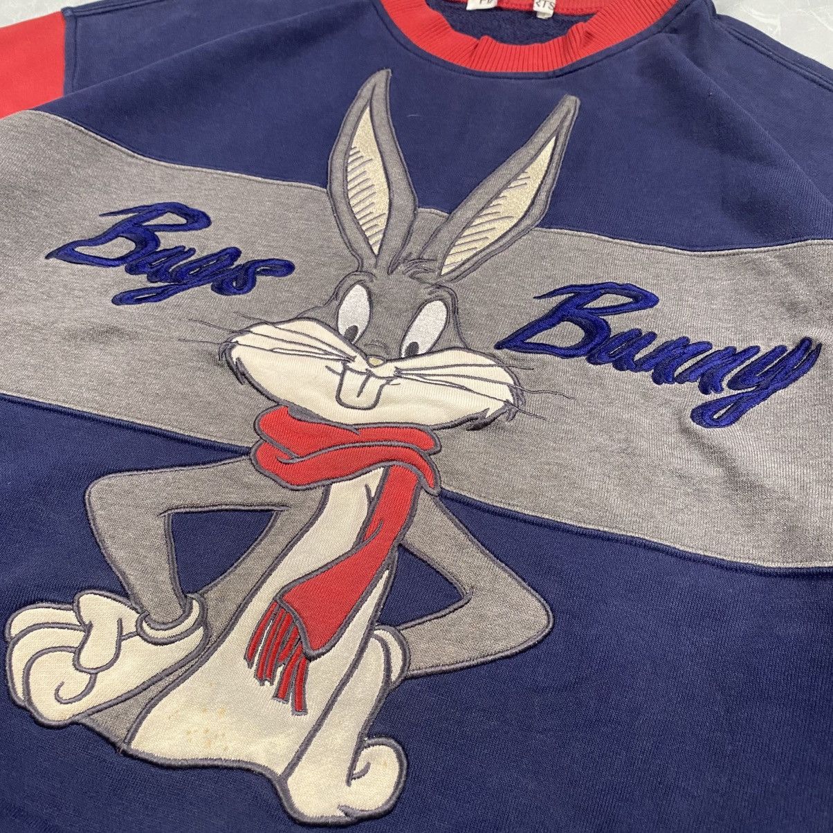 Cartoon Network Vintage 90s Pia Sport Bugs Bunny Distressed Crewneck Size US L / EU 52-54 / 3 - 3 Thumbnail