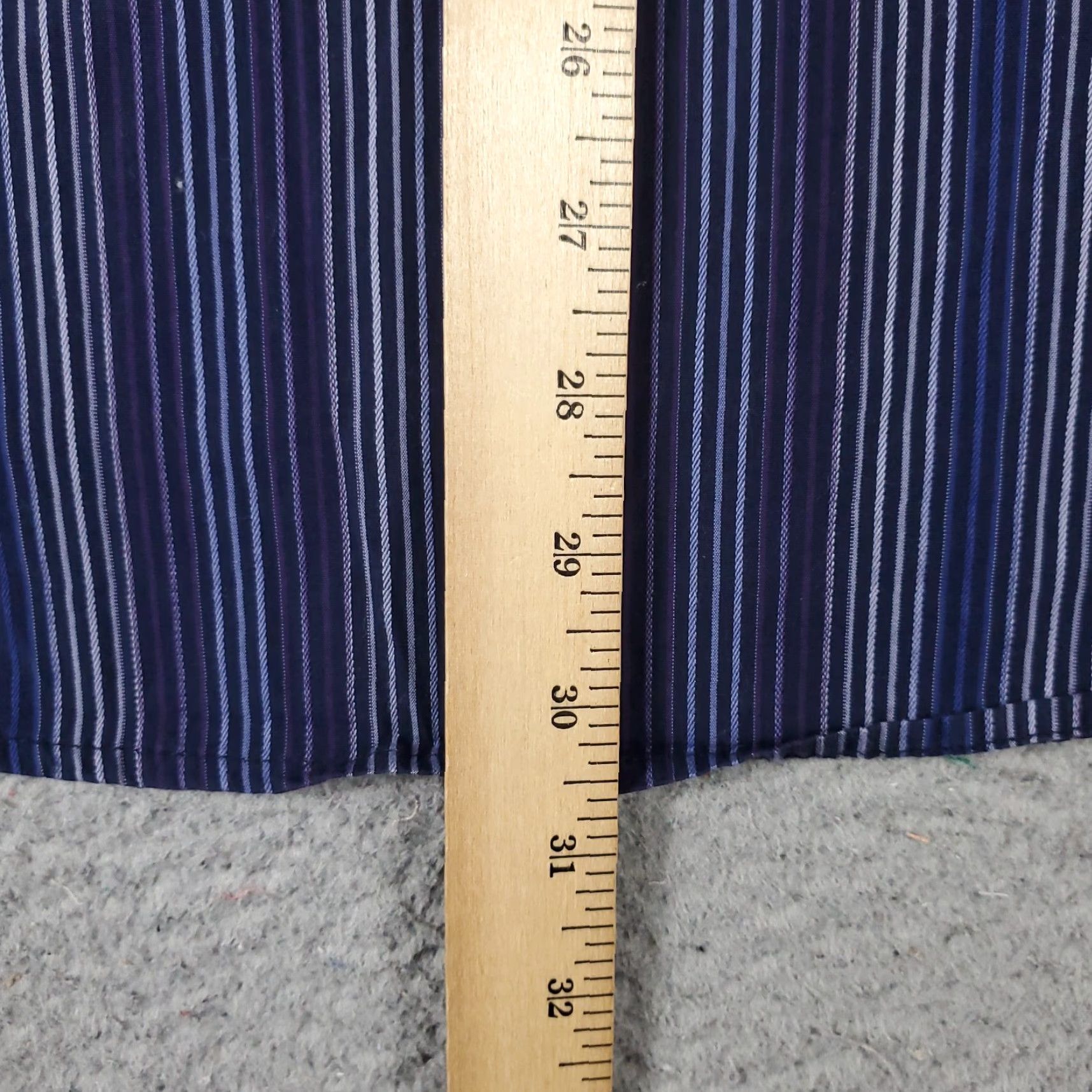 Vintage 7 Diamonds Shirt Mens 2XL Blue Striped Button-Up Long Sleeve Casual Workwear Formal Size US XXL / EU 58 / 5 - 4 Thumbnail