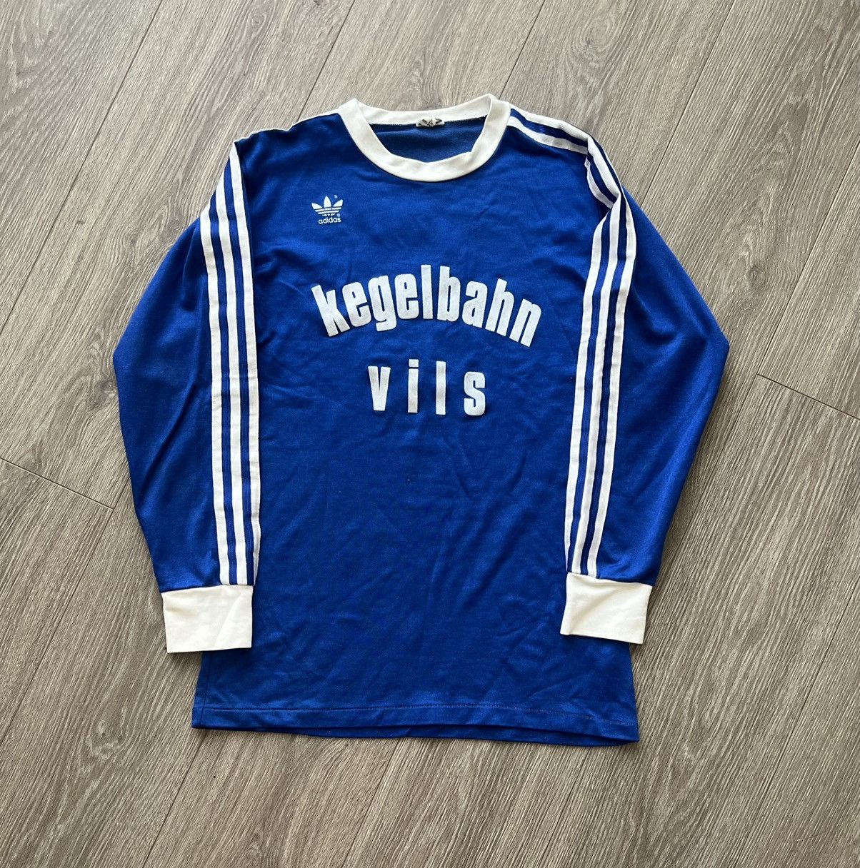 Adidas Vintage 80s Adidas Long Sleeve Jersey Made in West Germany Size US M / EU 48-50 / 2 - 1 Thumbnail