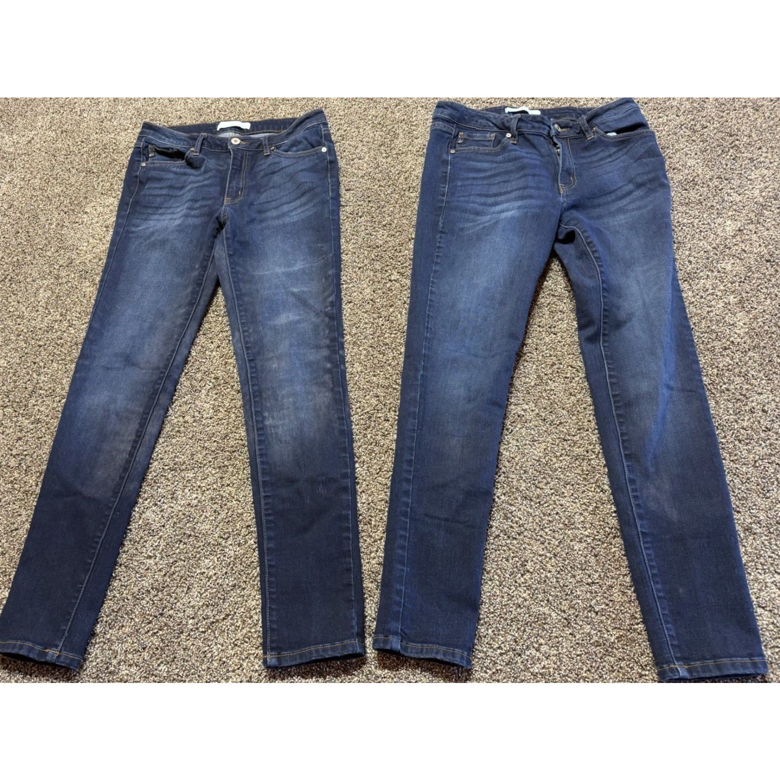 Vintage Kancan Jeans Size 9 Blue Denim 9/28 Skinny Lot Of 2 Women Jeans 5-Pocket Design Regular Size 9 Blue Kangan? Size 30" / US 8 / IT 44 - 2 Thumbnail