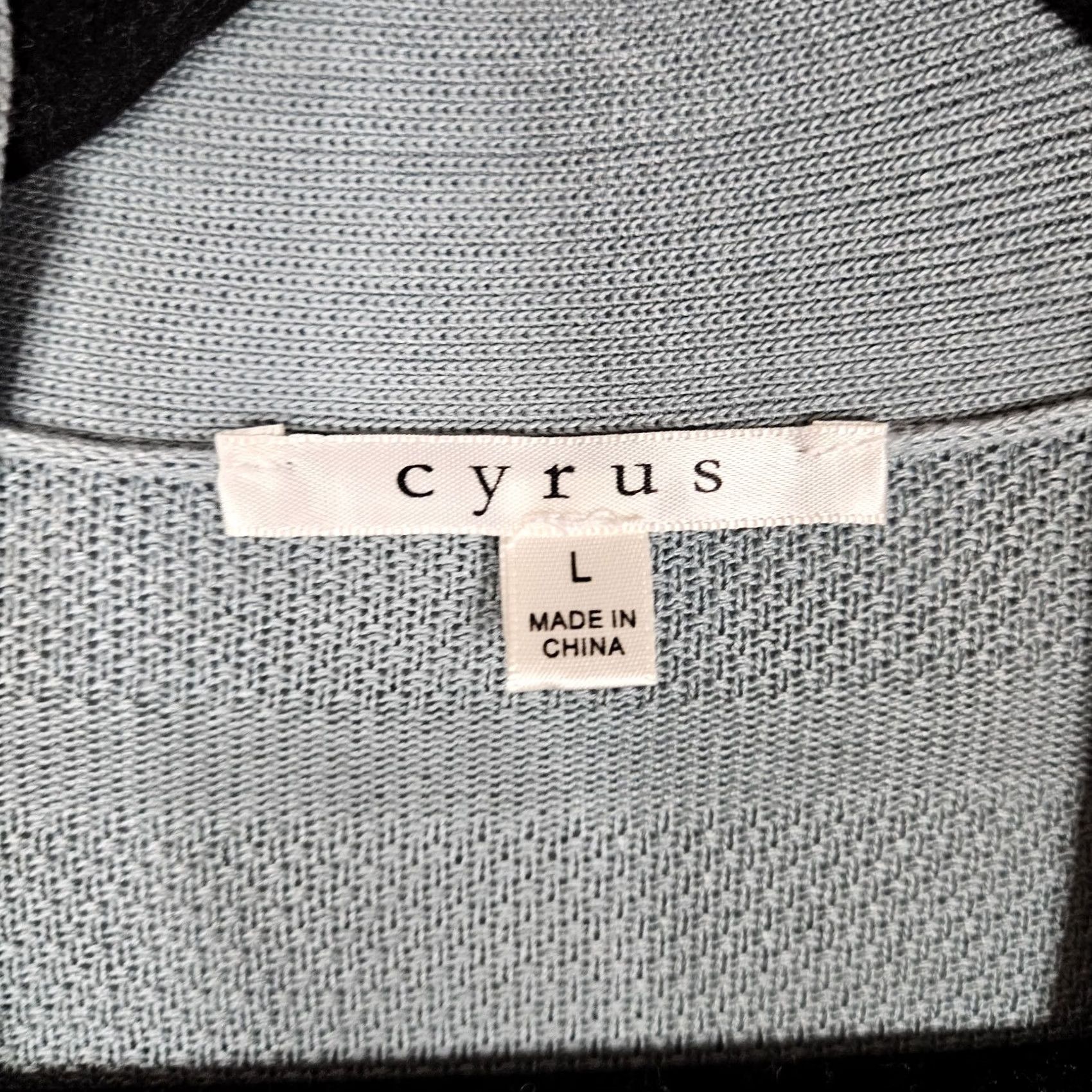 Vintage Cyrus Women’s Lightweight Open Front Cardigan Long Sleeve L V-Neck Blue Solid Knit Sweater Top Adults Womens Size L / US 10 / IT 46 - 8 Thumbnail