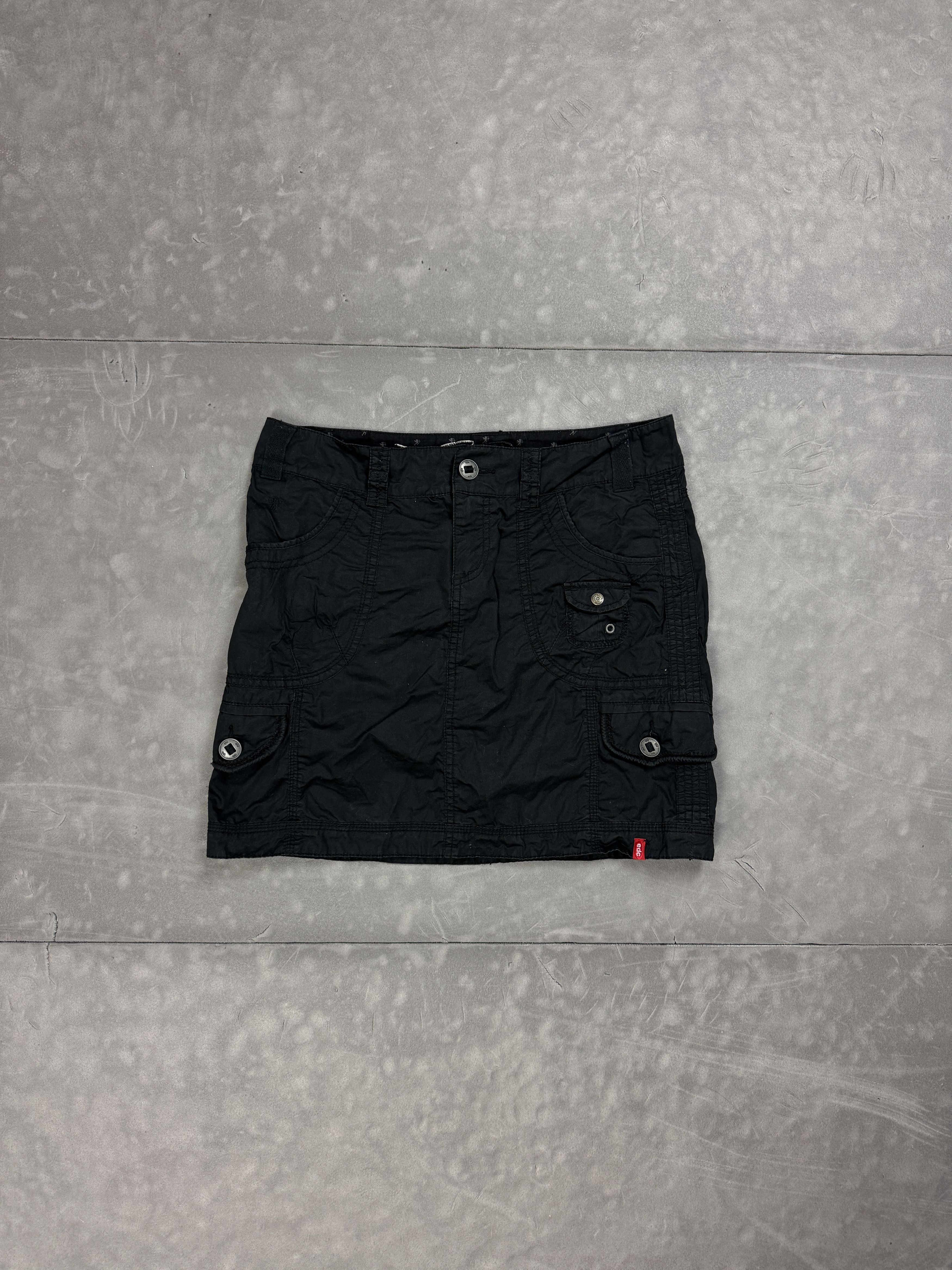 Vintage Cargo mini skirt y2k washed 90s 80s vintage Size 26" / US 2 / IT 38 - 1 Thumbnail