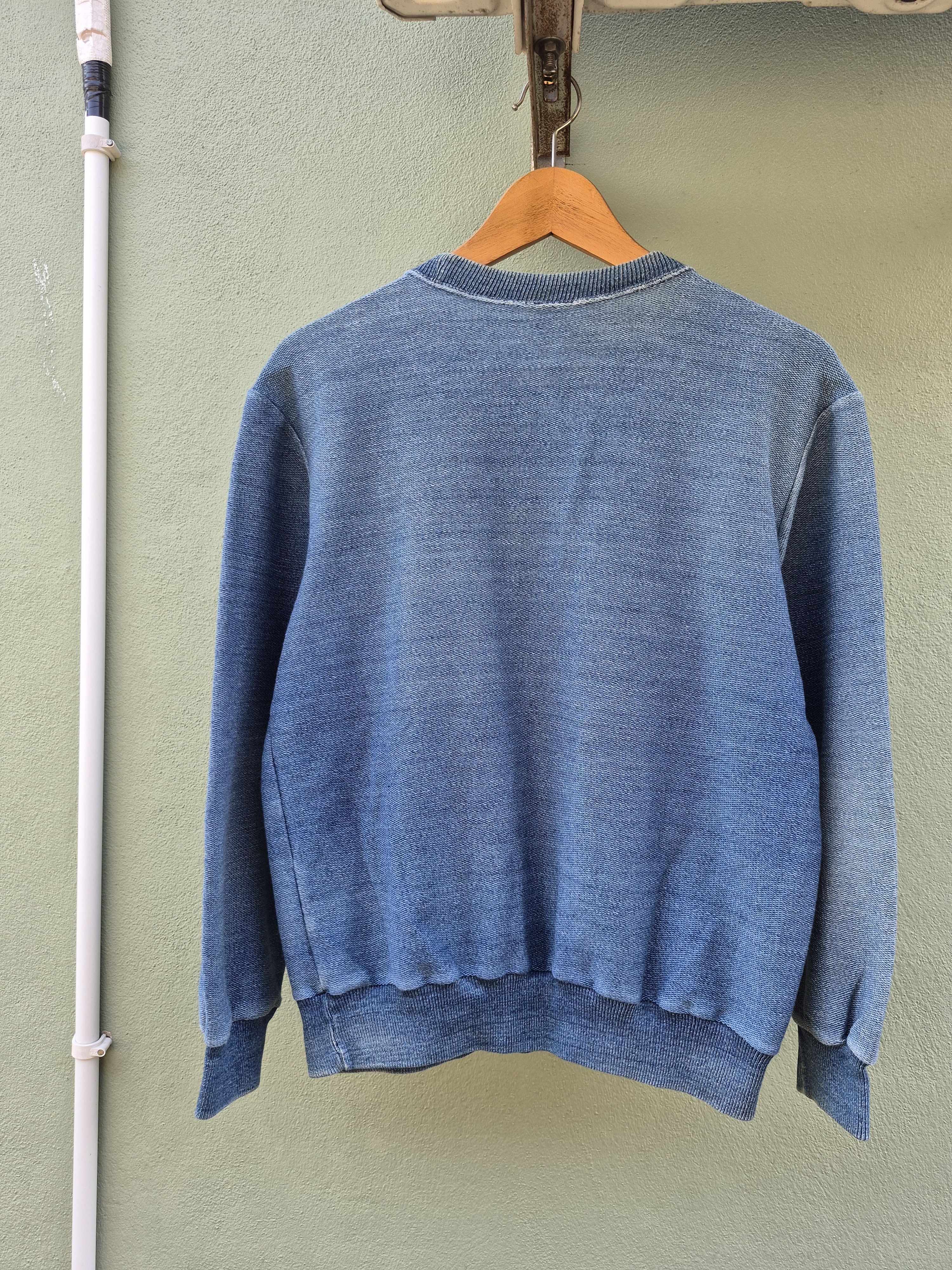 Vintage × Wilson 🔥 Vintage Wilson Cotton Denim Sweater Sweatshirt 80s 90s Size US M / EU 48-50 / 2 - 6 Thumbnail