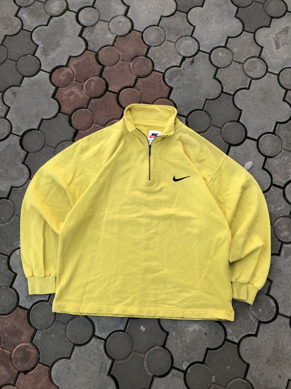 Vintage Nike Small Swoosh Half Zip Sweatshirt USA