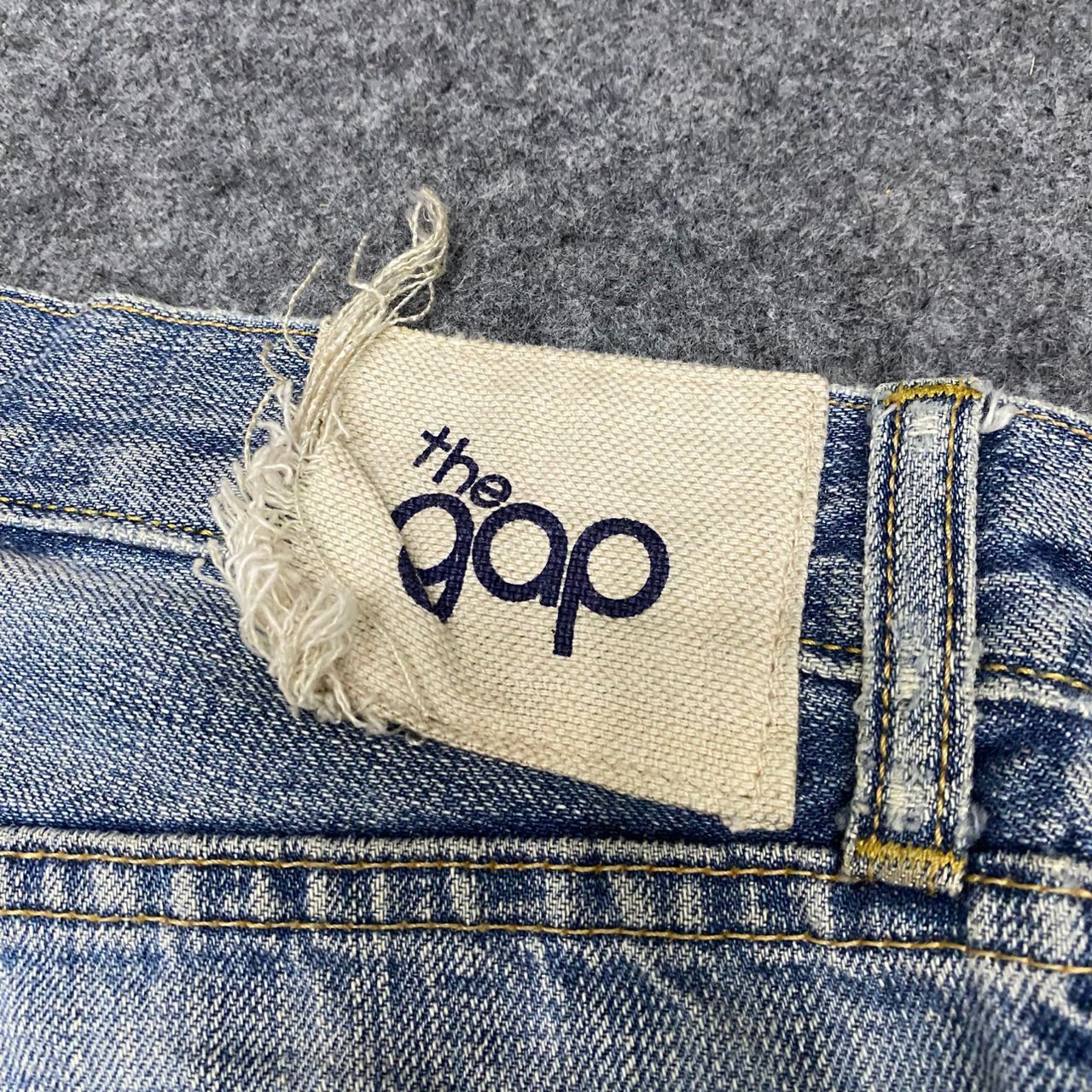 If Six Was Nine Flare Vintage The Gap Distressed Denim Size US 31 - 15 Thumbnail