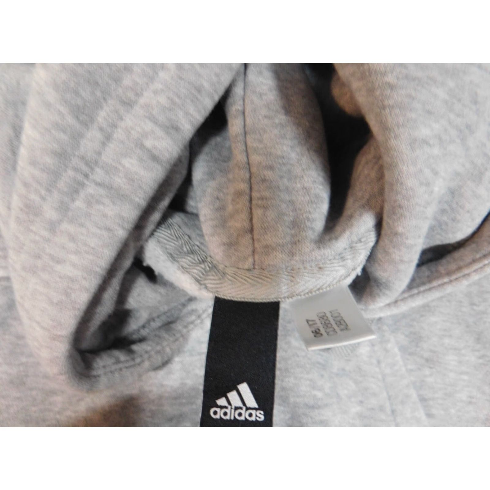 Adidas Adidas Hoodie Mens S Gray Logo Pullover Knit Zip Hooded Regular Walking Size US S / EU 44-46 / 1 - 7 Thumbnail