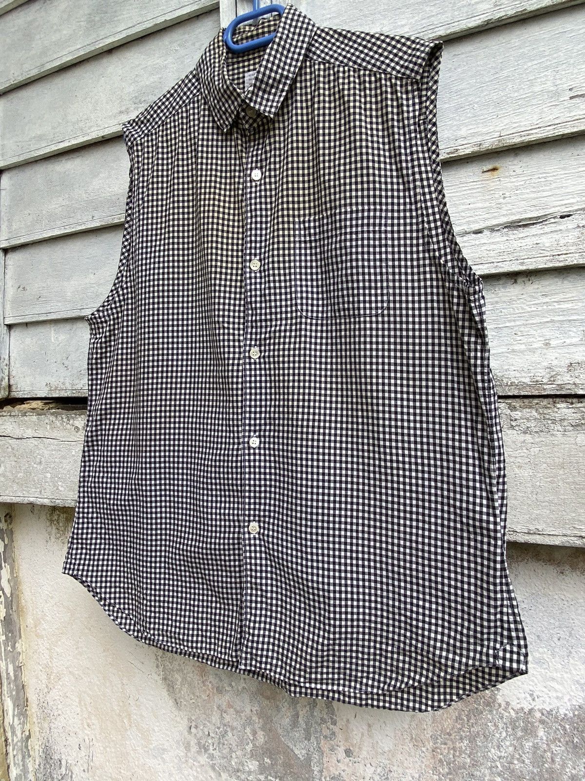CDG by Comme des Garcons × Comme des Garcons × Rei Kawakubo Comme Des Garcon Ad 2010 Sleeveless Plaid Button Shirt Size US M / EU 48-50 / 2 - 2 Thumbnail