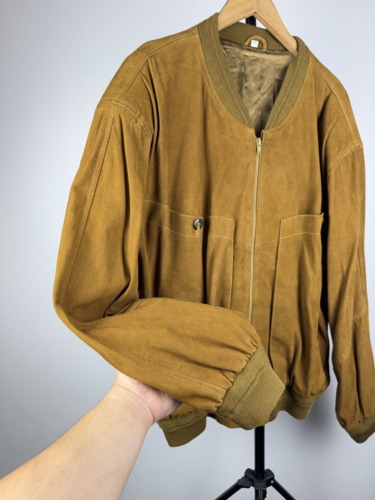 Japanese Brand Vintage 90s Cowboy Western USA Leather Bomber Flight Jacket Size US L / EU 52-54 / 3 - 6 Thumbnail
