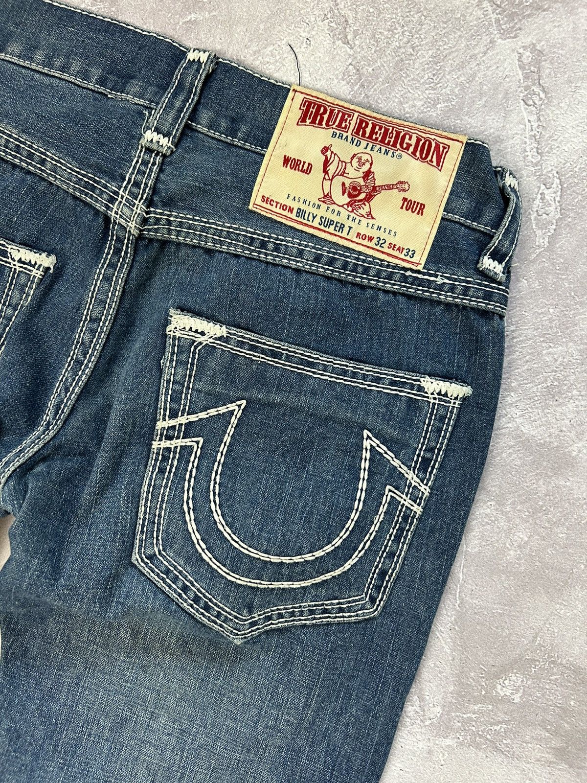 True Religion × Vintage True Religion Billy Super T Denim Blue Jeans Size W32 L33 Size US 32 / EU 48 - 3 Thumbnail