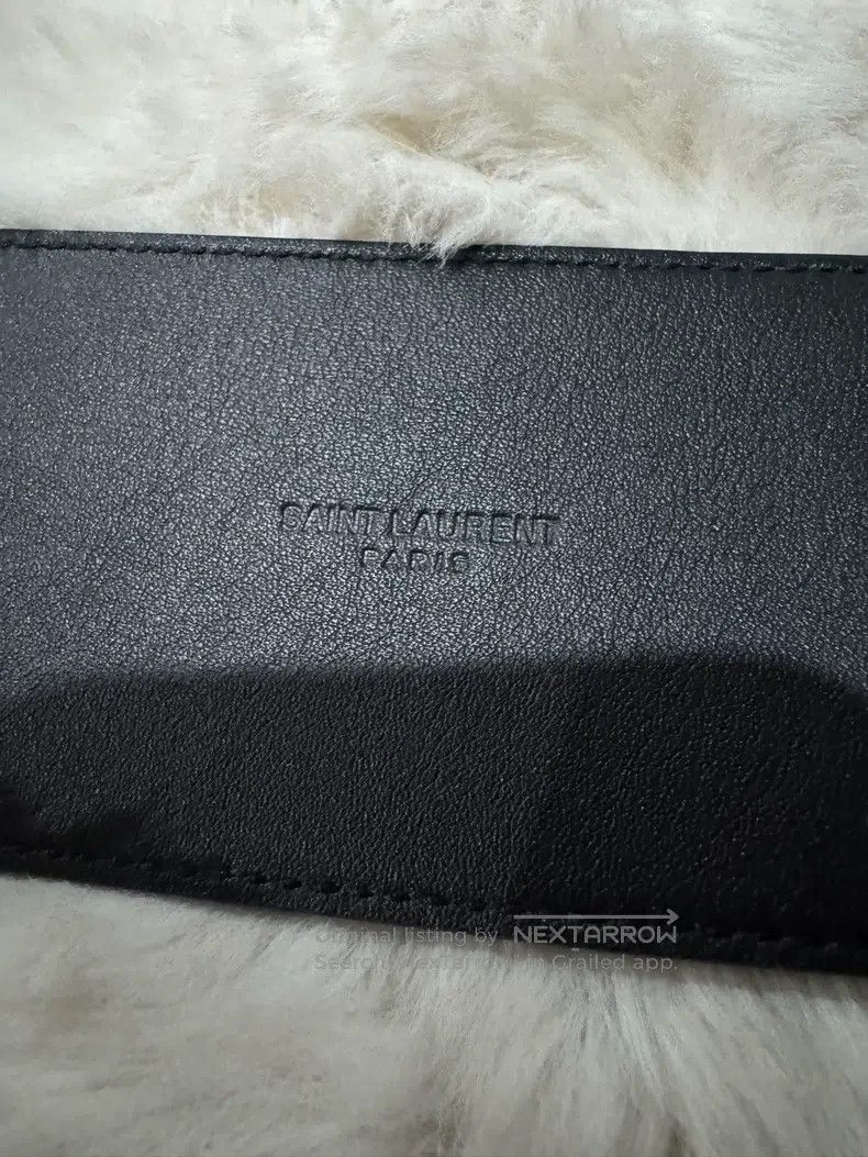 Saint Laurent Paris Saint Laurent Paris size 75 Black Gold Women's Belt Leathe Size ONE SIZE - 6 Thumbnail
