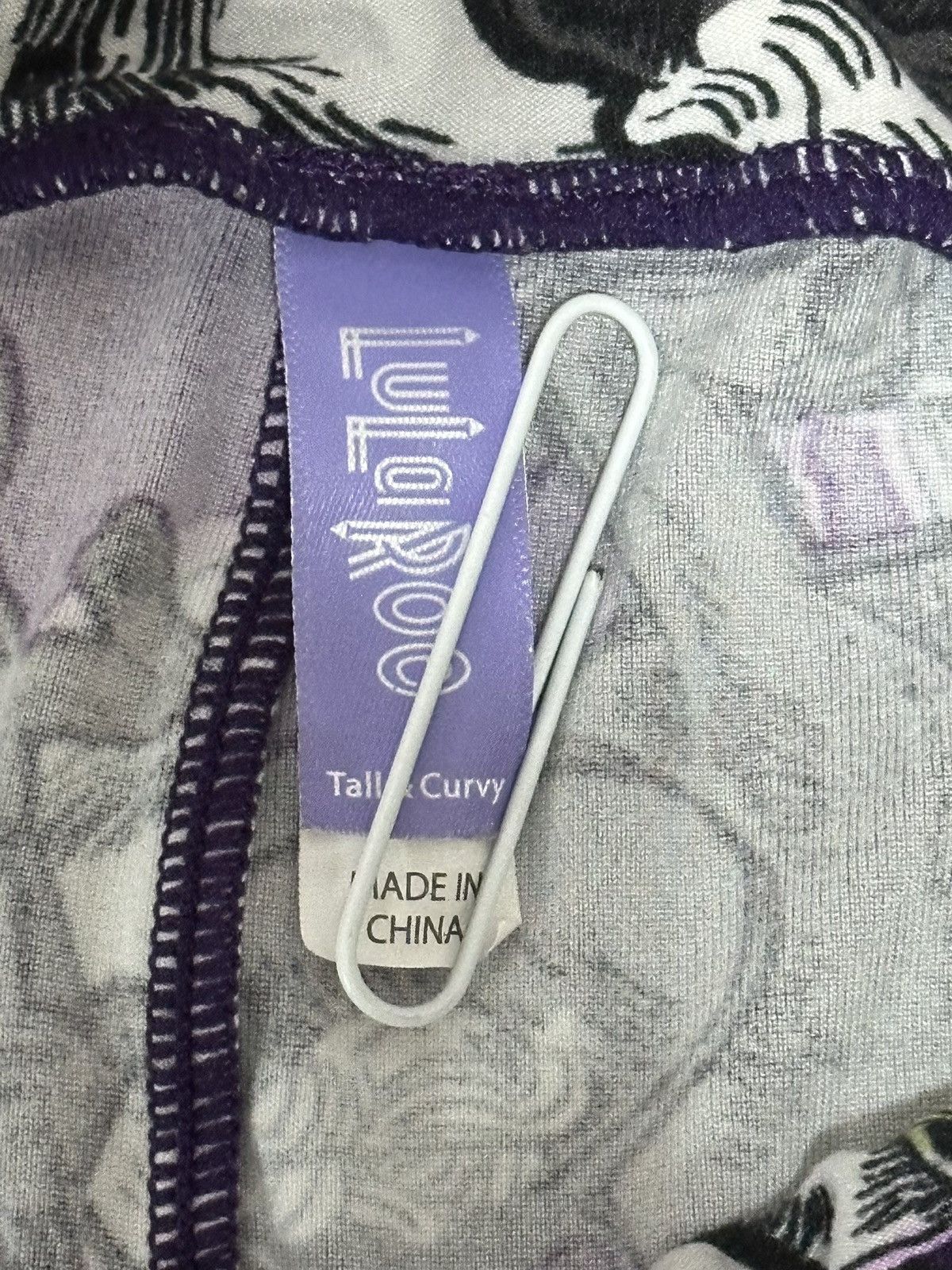 Other LulaRoe Womens Purple Stretchy Pants Size 28" / US 6 / IT 42 - 9 Thumbnail