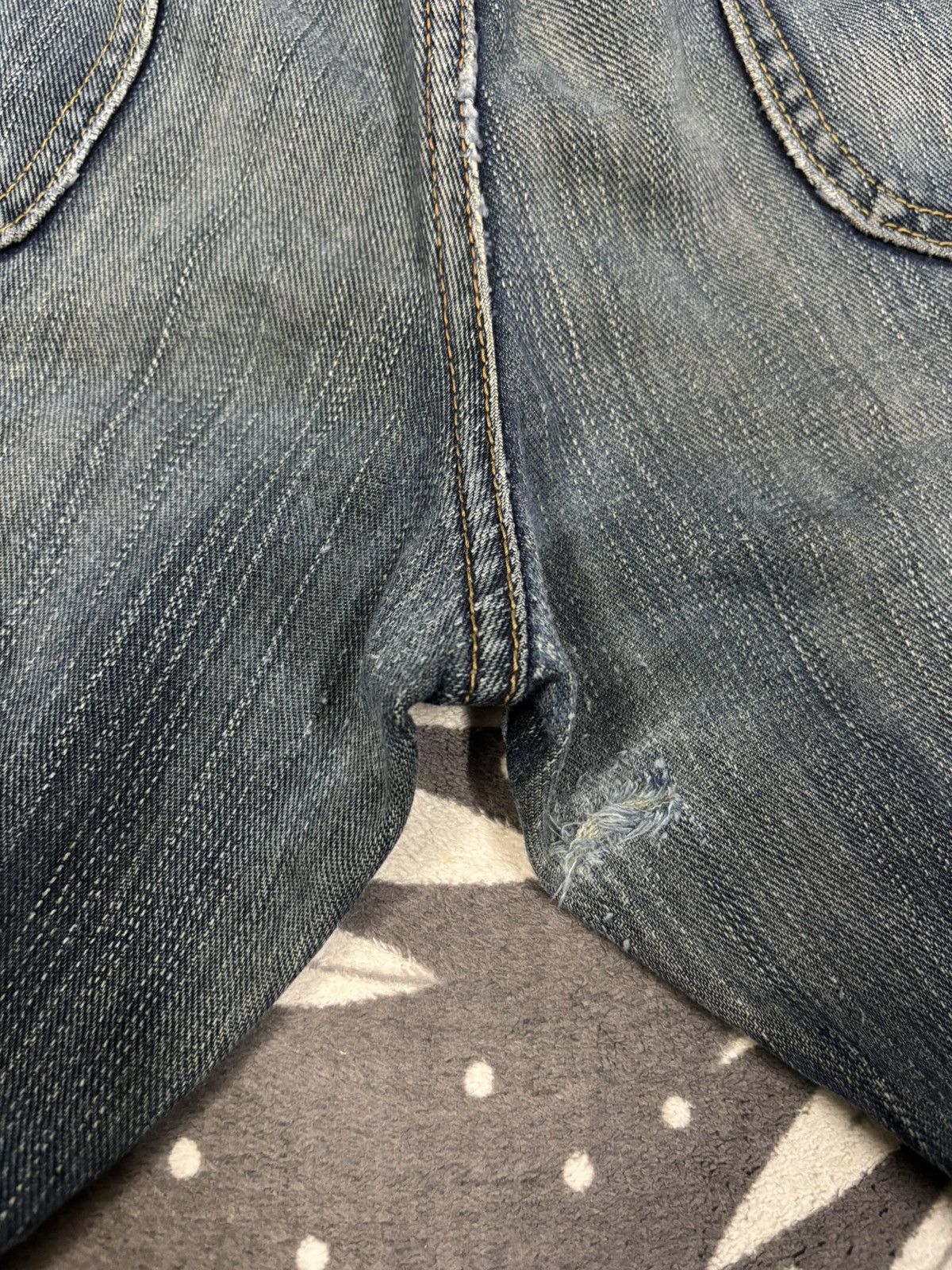 Lee Vintage Lee Riders Japan Faded Whiskers Clawmark Jeans Size US 32 / EU 48 - 10 Thumbnail