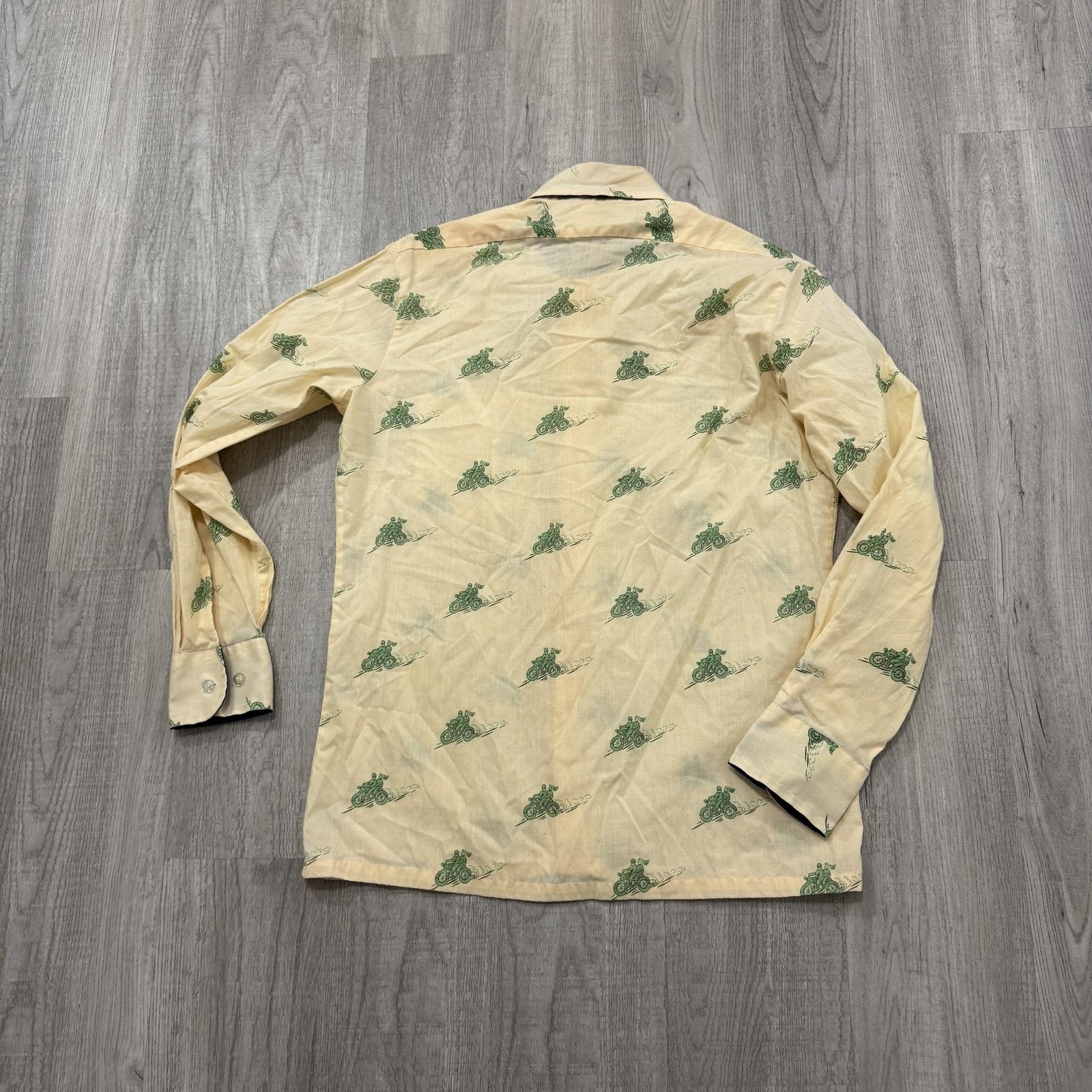 Vintage Vintage Double-It Youngbloods Shirt Mens 15 Motorcycle Print Size US L / EU 52-54 / 3 - 7 Thumbnail