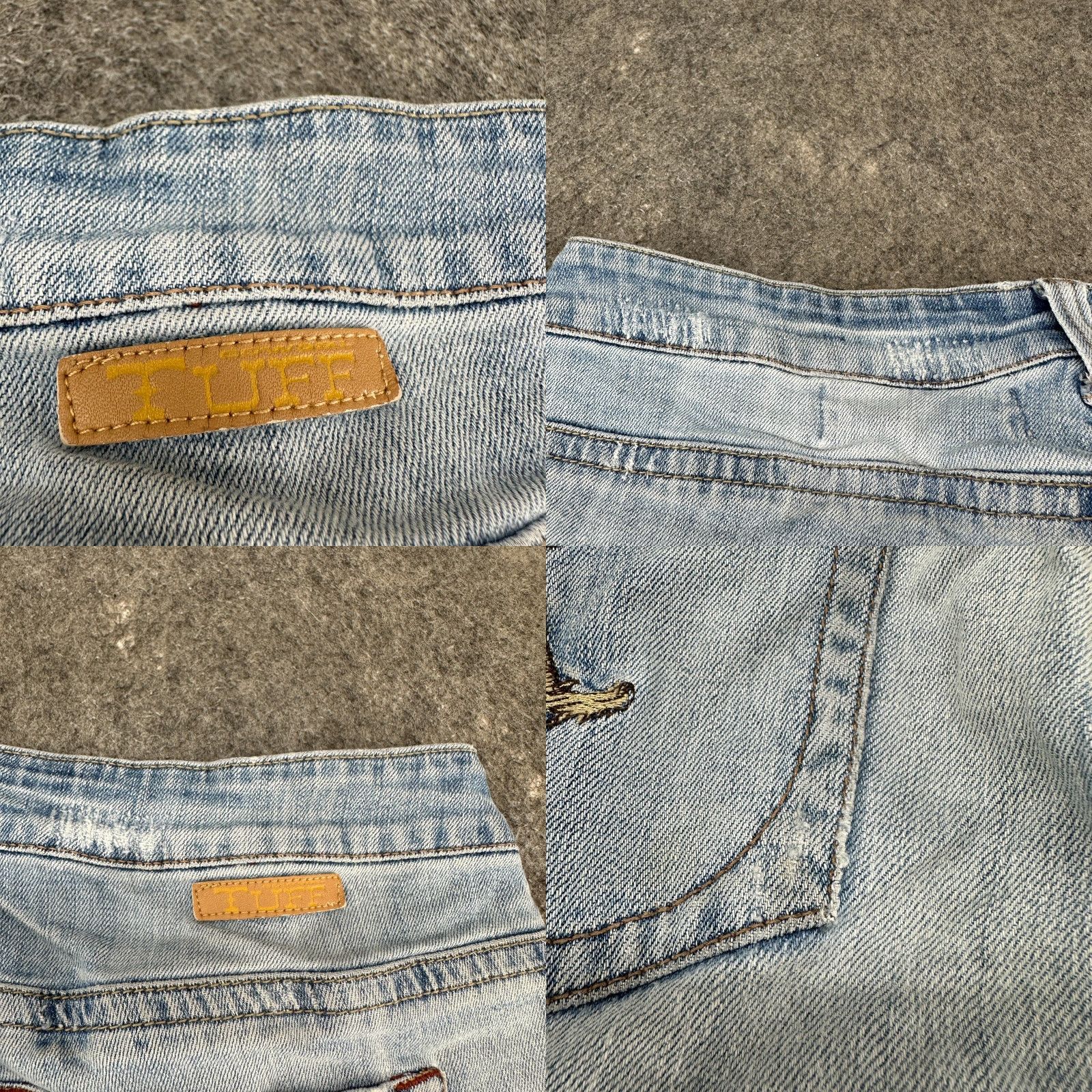 CO Cowgirl Tuff Jeans Women 33x33 Blue Buck Relaxed Bootcut Light Wash Embroidered Size 24" / US 00 / IT 34 - 9 Thumbnail