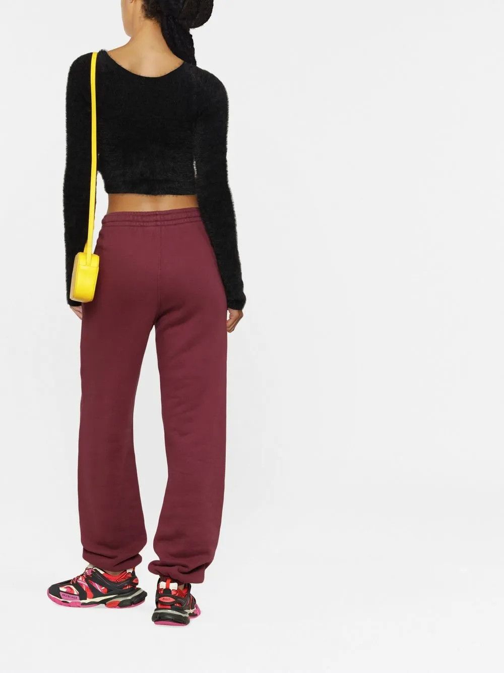 Off-White o1y1225 Sweatpant in Burgundy Size 25" / US 0 / IT 36 - 3 Thumbnail