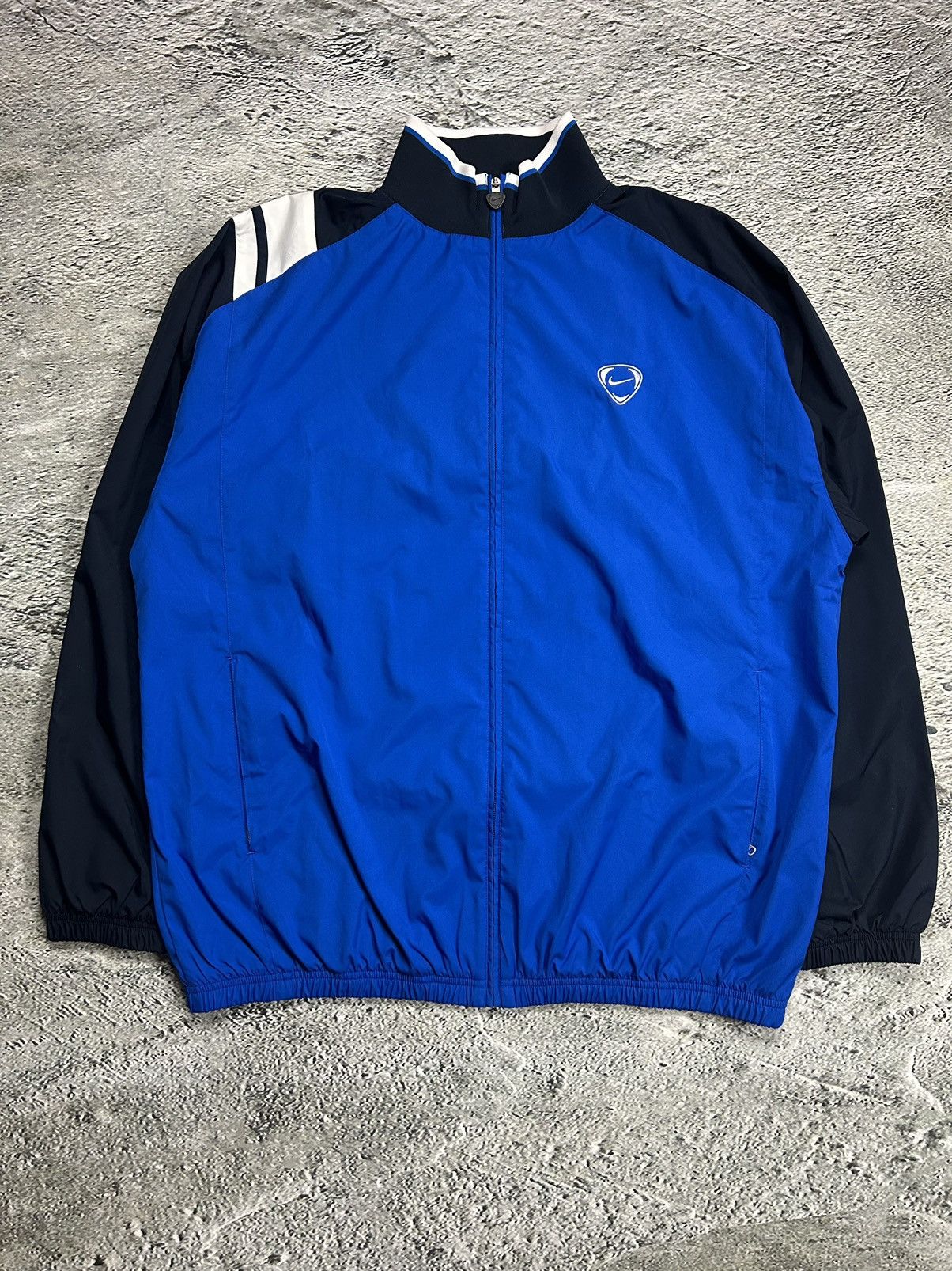Nike × Vintage Nike track suit vintage navy nylon pants jacket drill Y2K Size US XL / EU 56 / 4 - 2 Thumbnail
