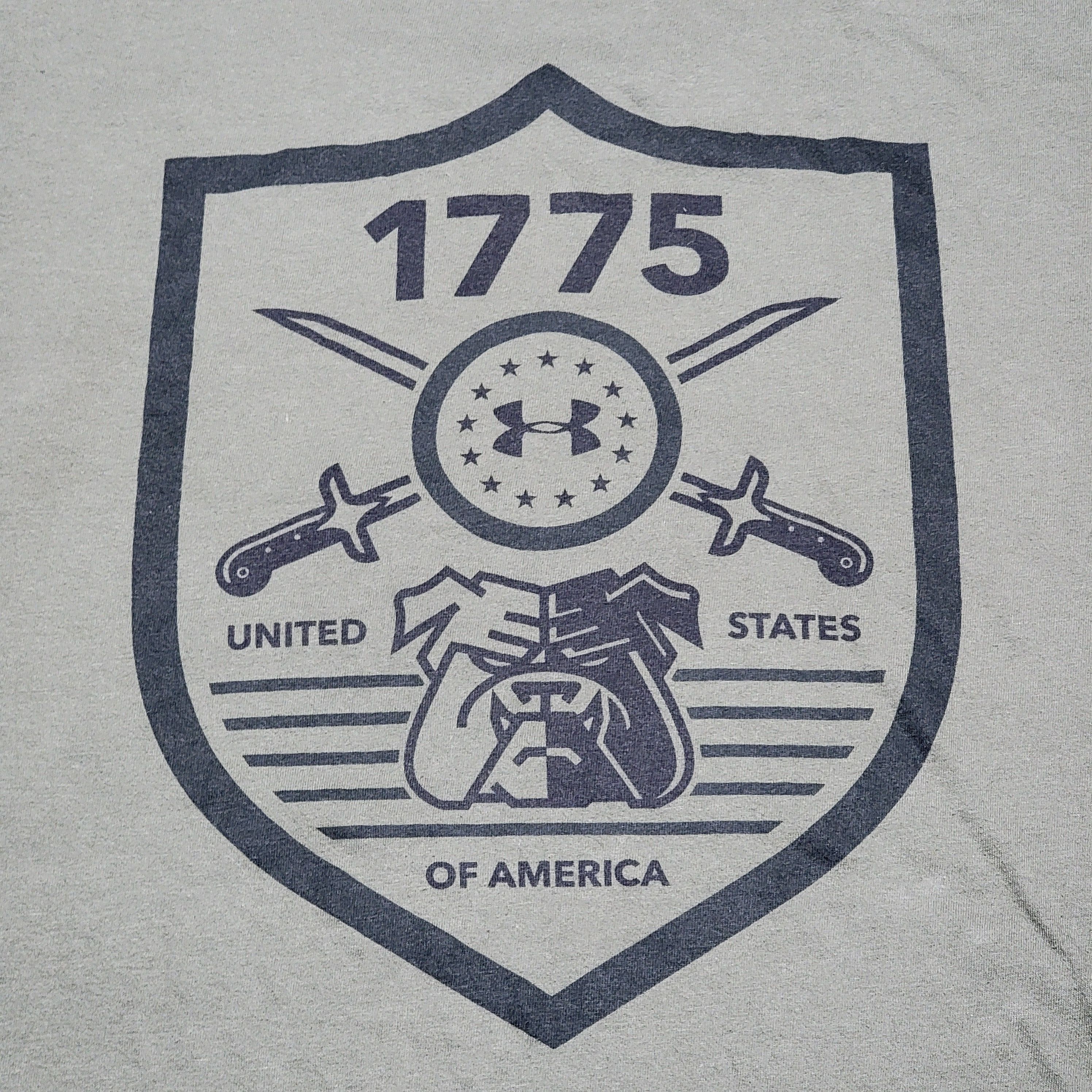 Under Armour Under Armour SS Army Green Tee "1775 USA" - Size Large Size US L / EU 52-54 / 3 - 2 Thumbnail