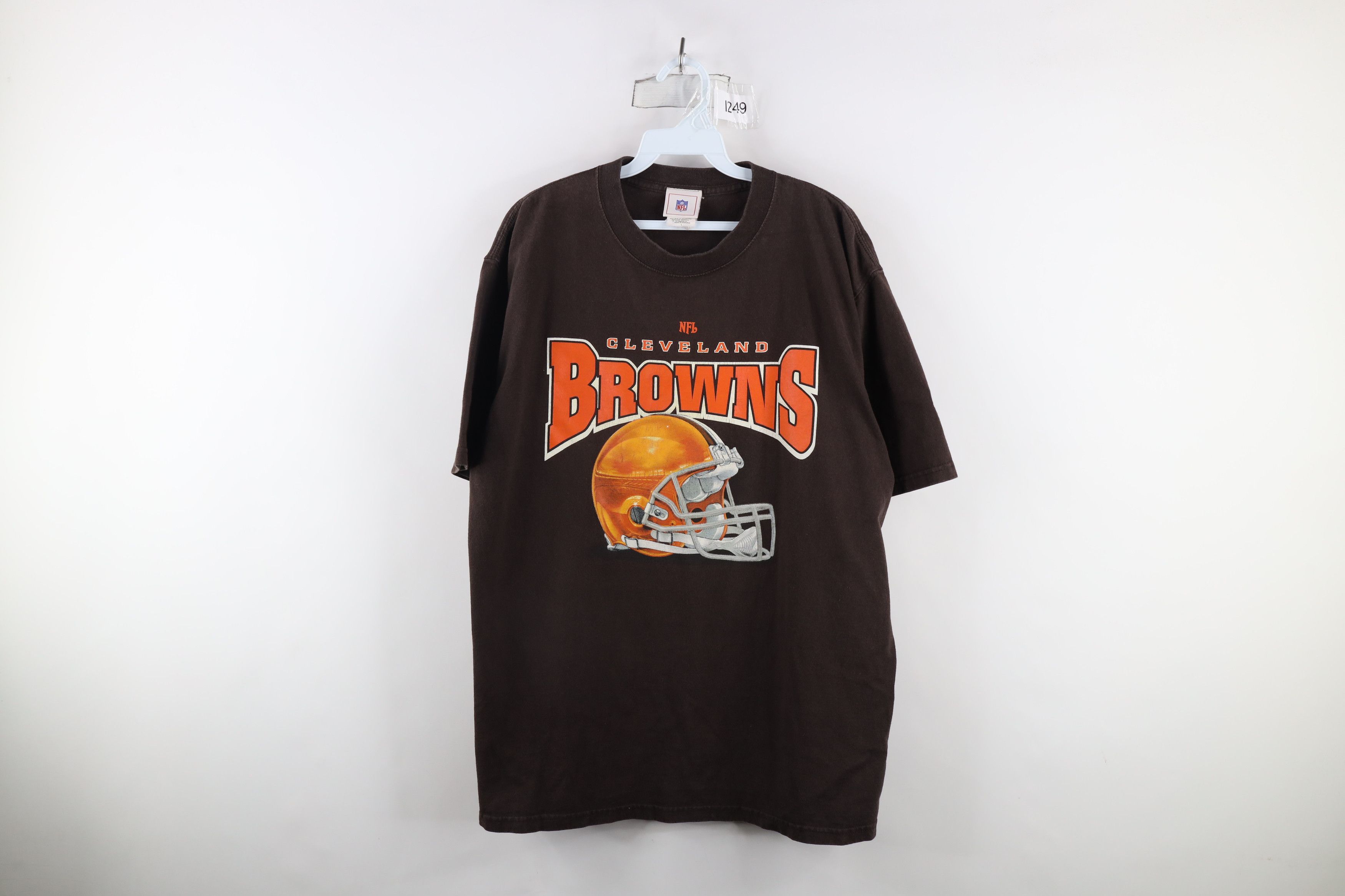 Vintage Vintage Spell Out Cleveland Browns Football T-Shirt Brown Size US L / EU 52-54 / 3 - 1 Thumbnail